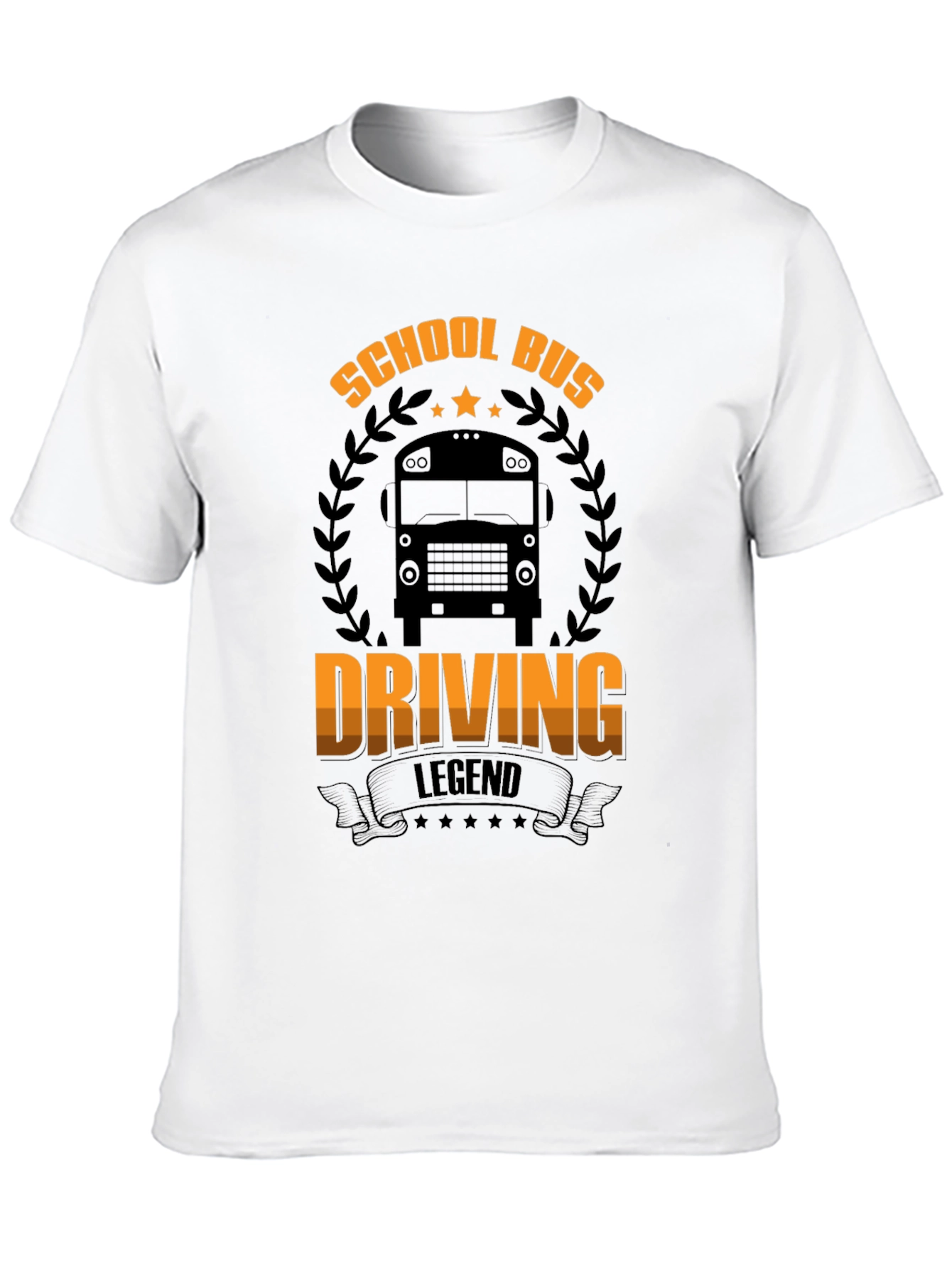 School Bus Driving Legend Black T-Shirt