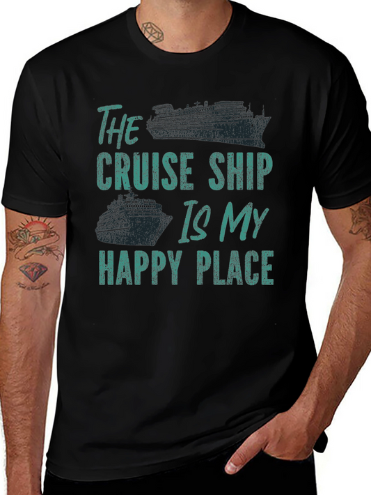 Cruise Ship Happy Place T-Shirt