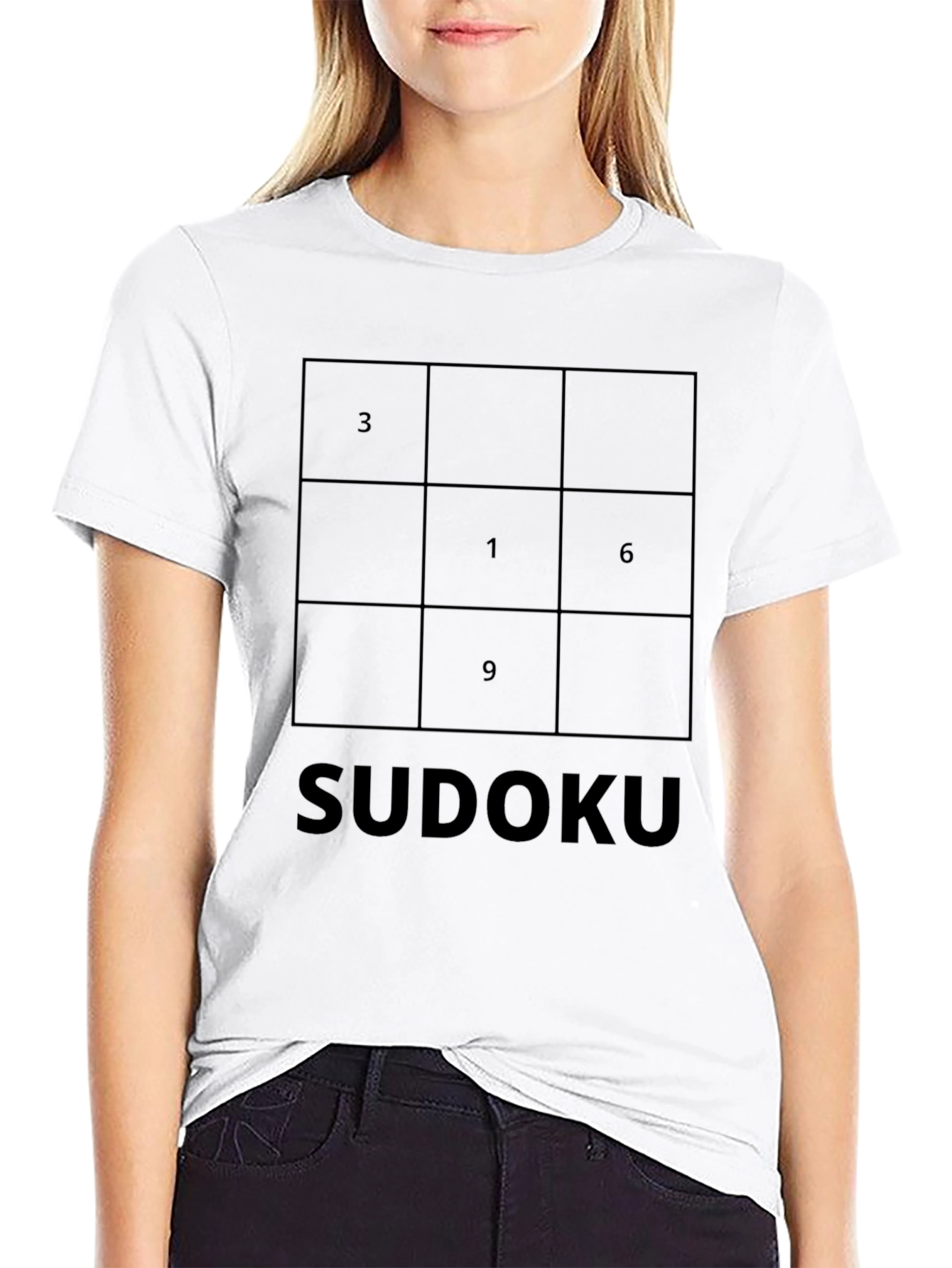 Sudoku Puzzle Black T-Shirt - Mind Games Tee