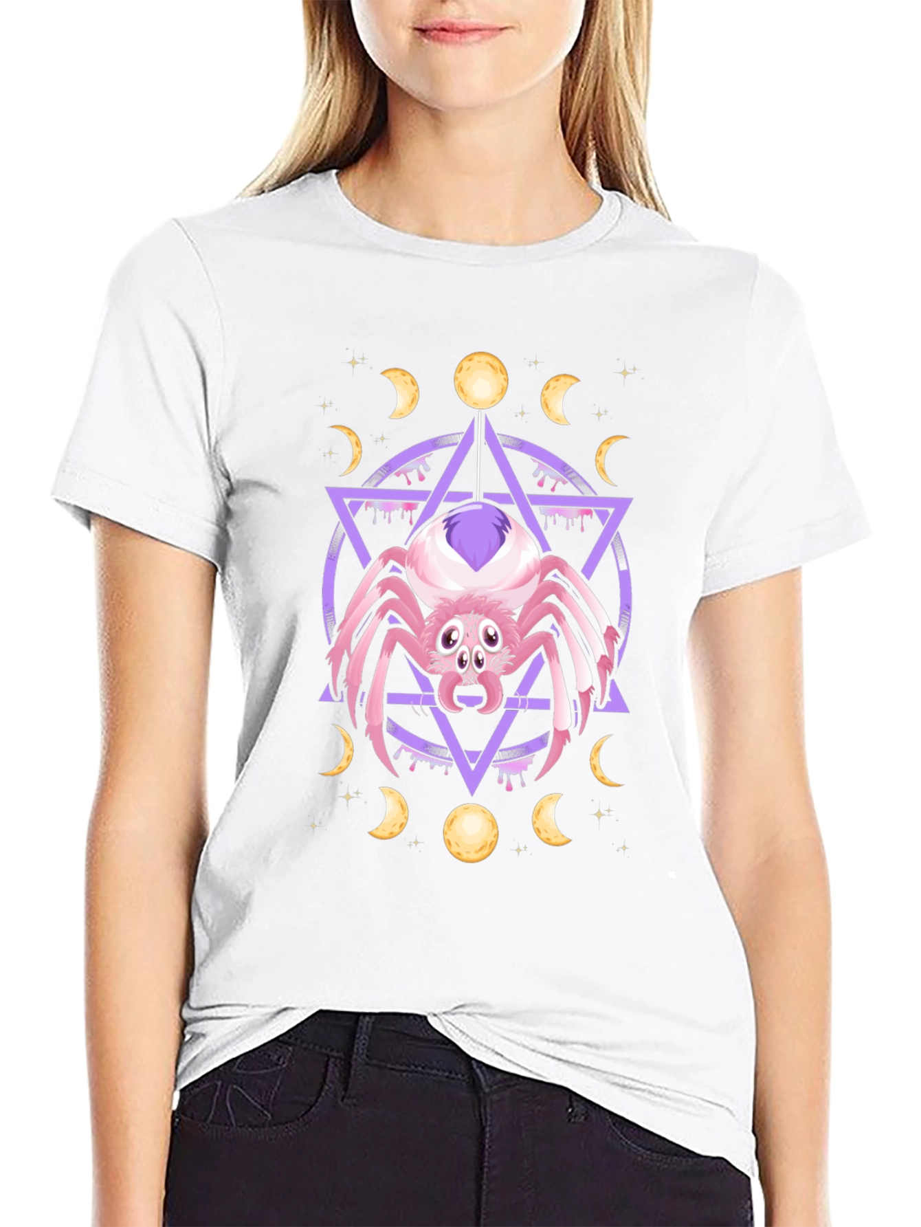 Mystic Spider Graphic Tee - Unisex Black T-Shirt
