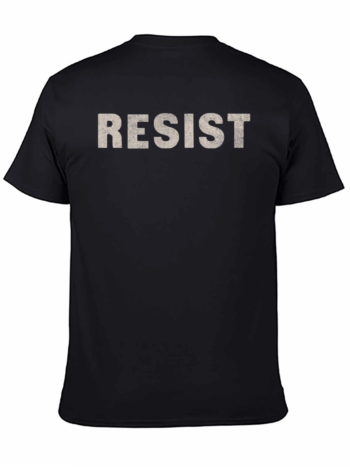 Resist Graphic T-Shirt - Black Crew Neck Tee