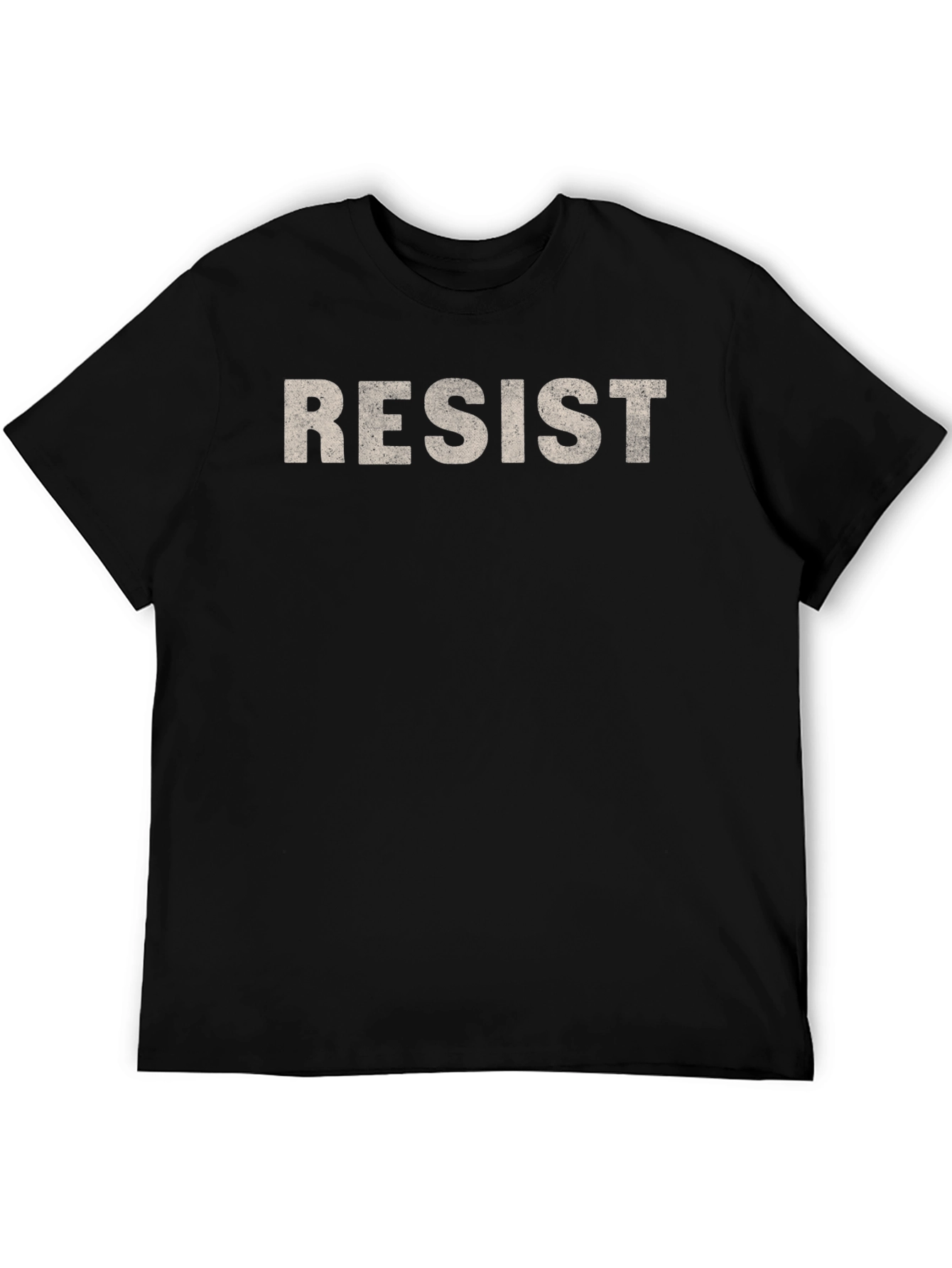 Resist Graphic T-Shirt - Black Crew Neck Tee