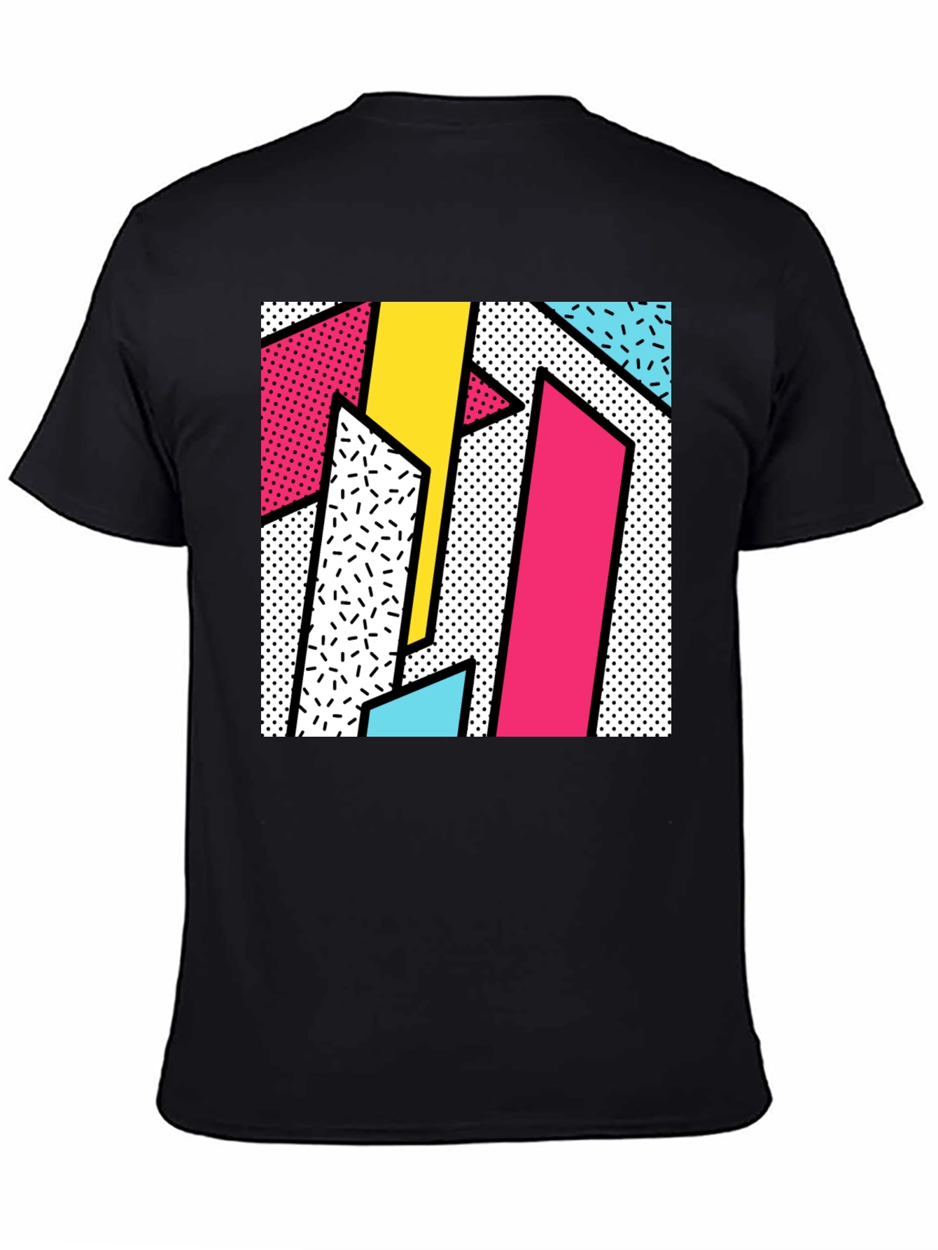 Retro 80s Geometric Pattern T-Shirt