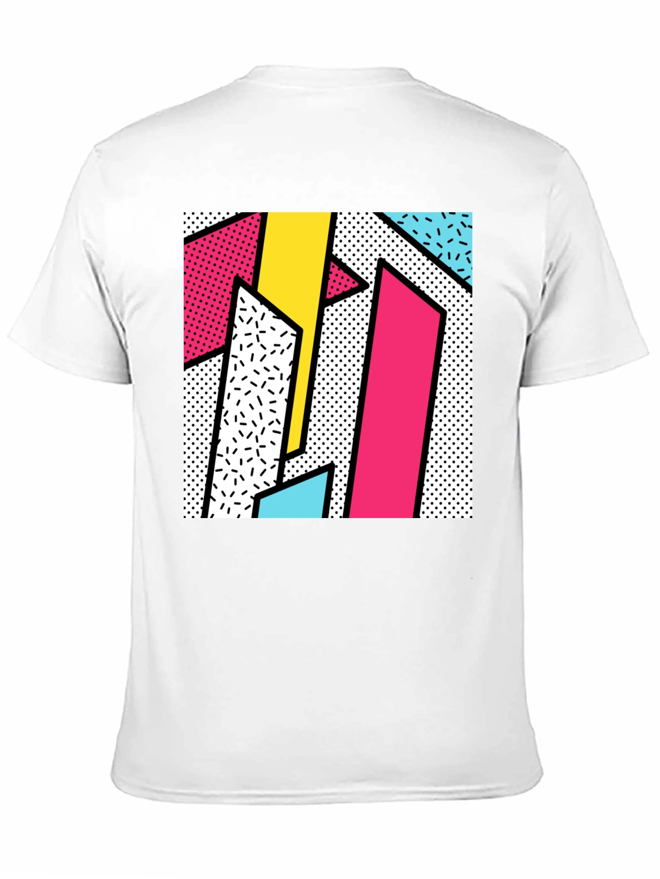 Retro 80s Geometric Pattern T-Shirt