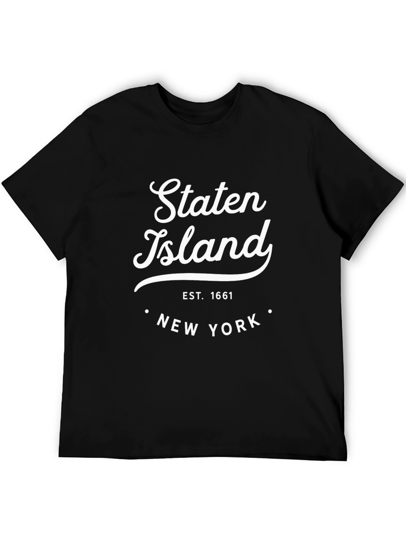 Staten Island New York Black T-Shirt