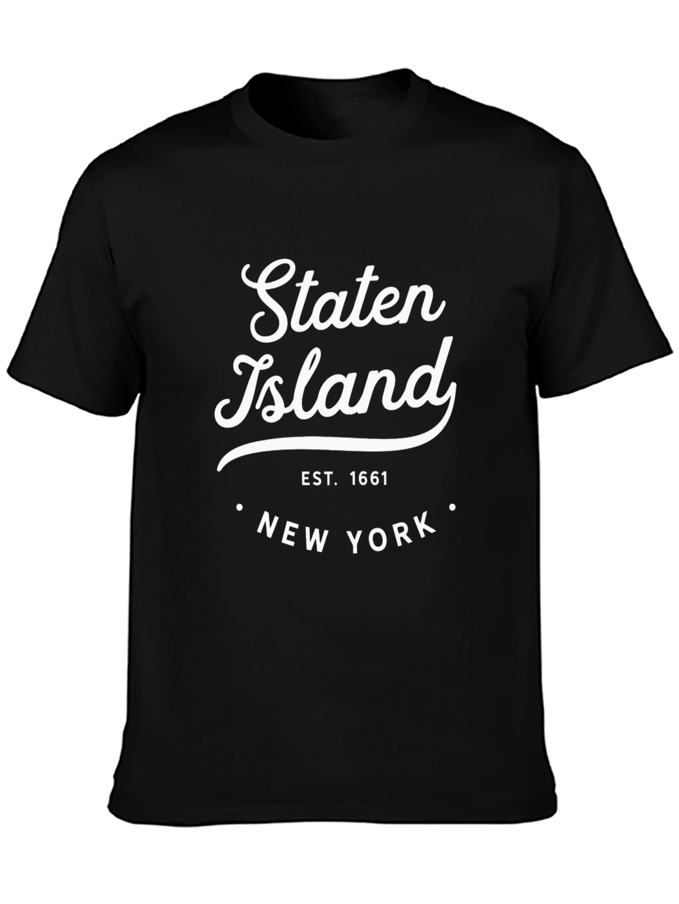 Staten Island New York Black T-Shirt