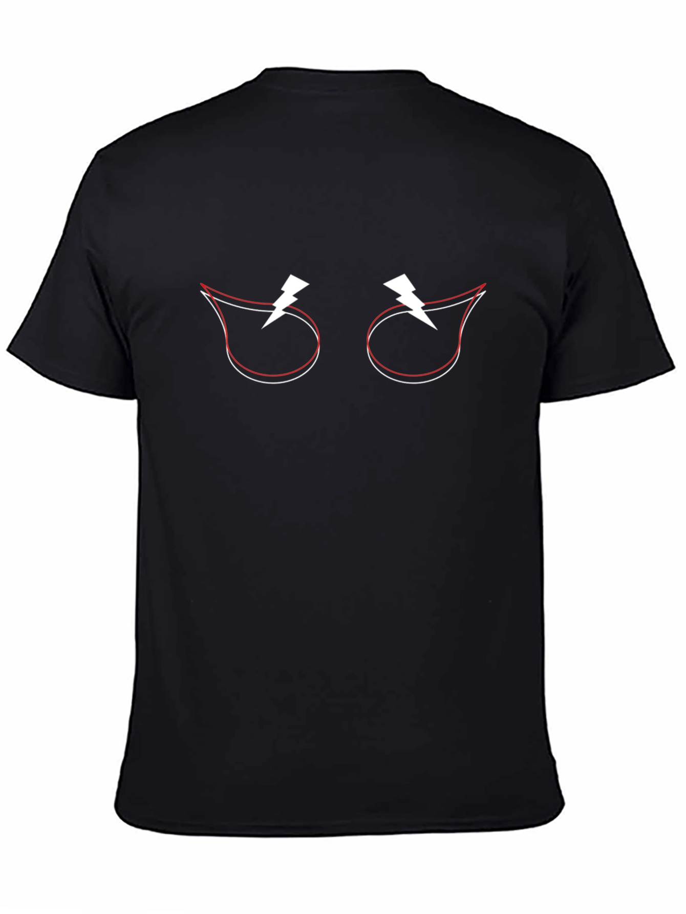 Eye Lightning Bolt Black T-Shirt