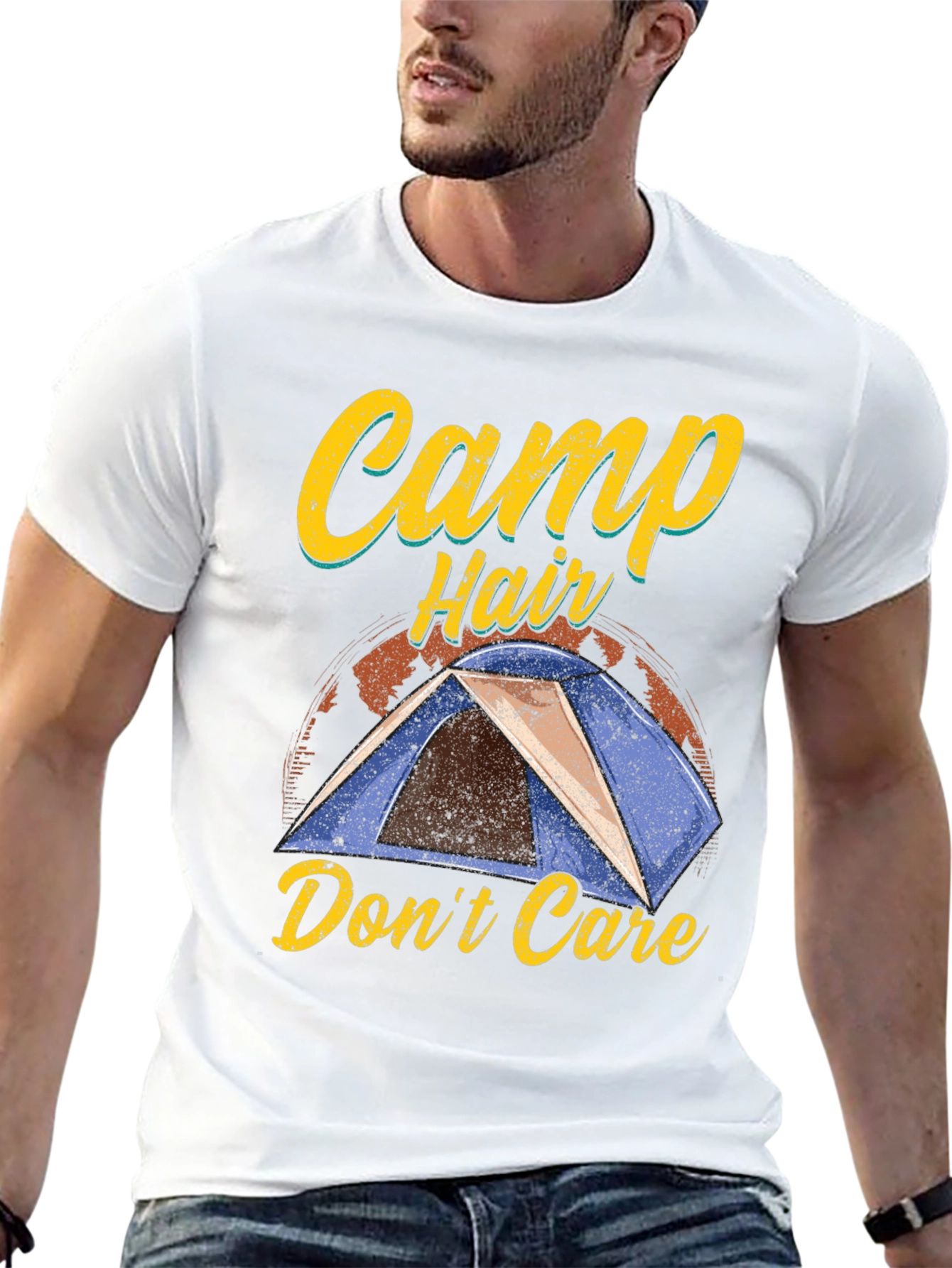 Camp Hair Dont Care Graphic T-Shirt