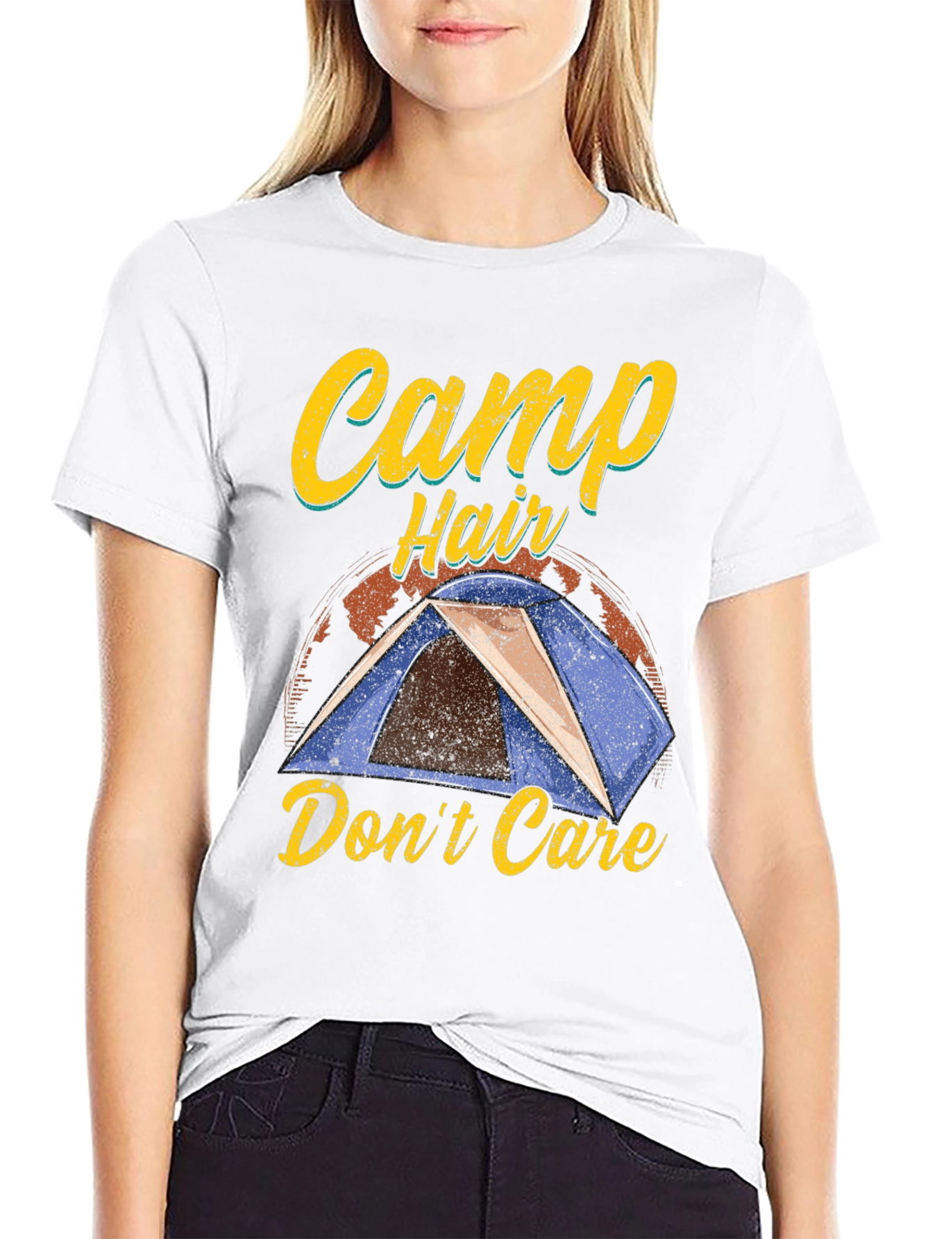 Camp Hair Dont Care Graphic T-Shirt