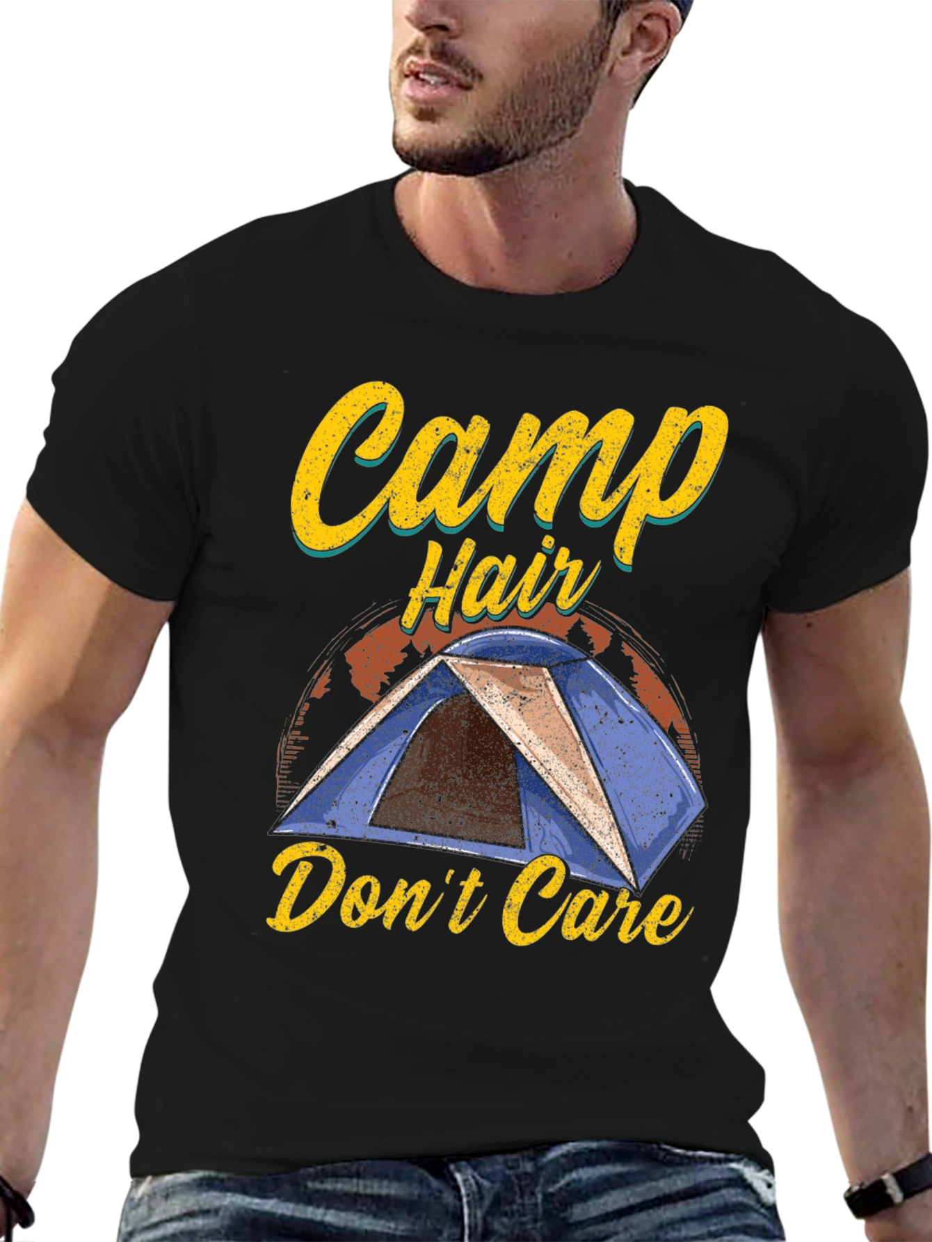 Camp Hair Dont Care Graphic T-Shirt