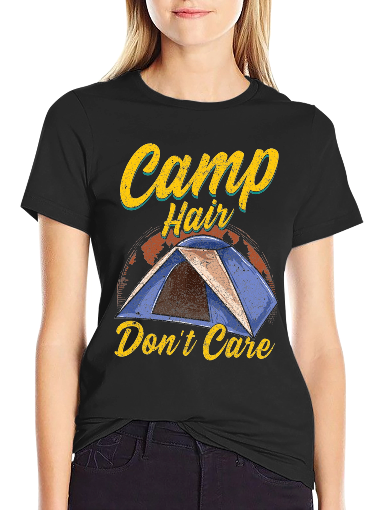 Camp Hair Dont Care Graphic T-Shirt