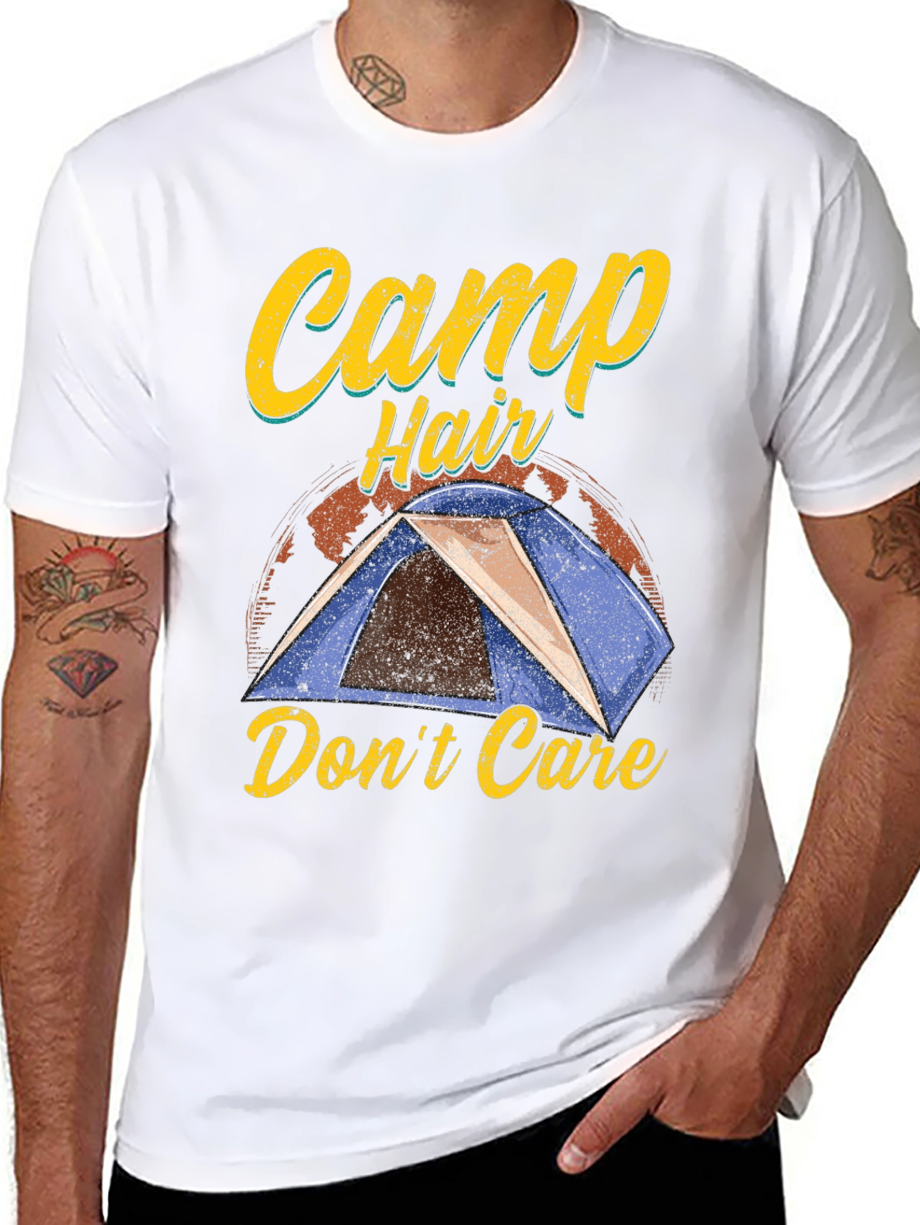 Camp Hair Dont Care Graphic T-Shirt