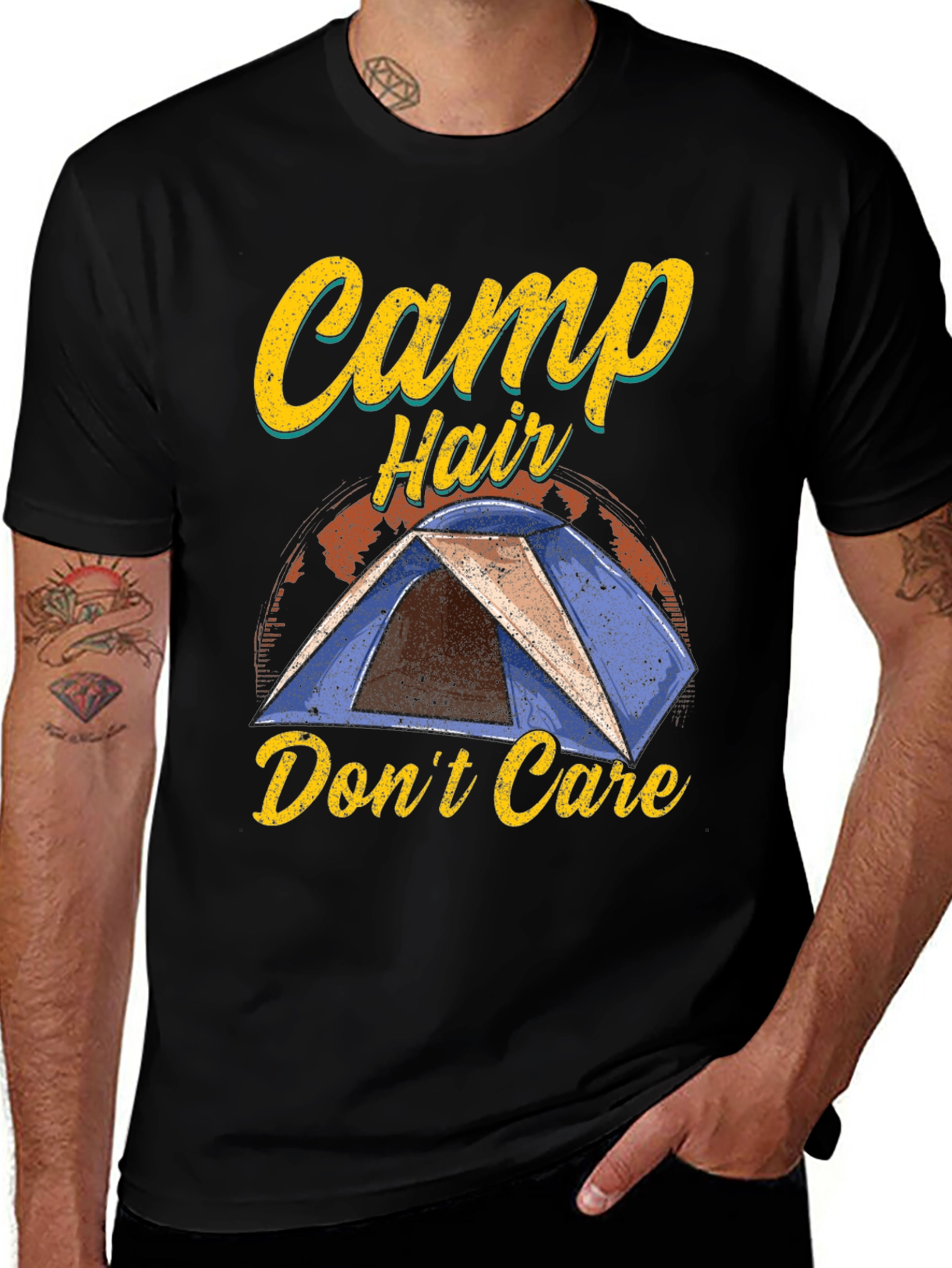 Camp Hair Dont Care Graphic T-Shirt