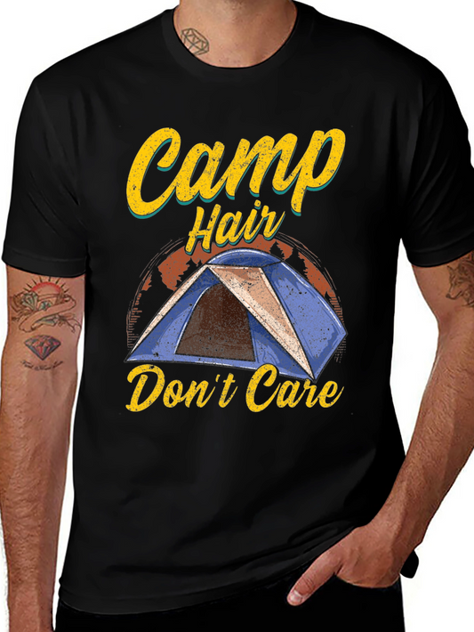 Camp Hair Dont Care Graphic T-Shirt