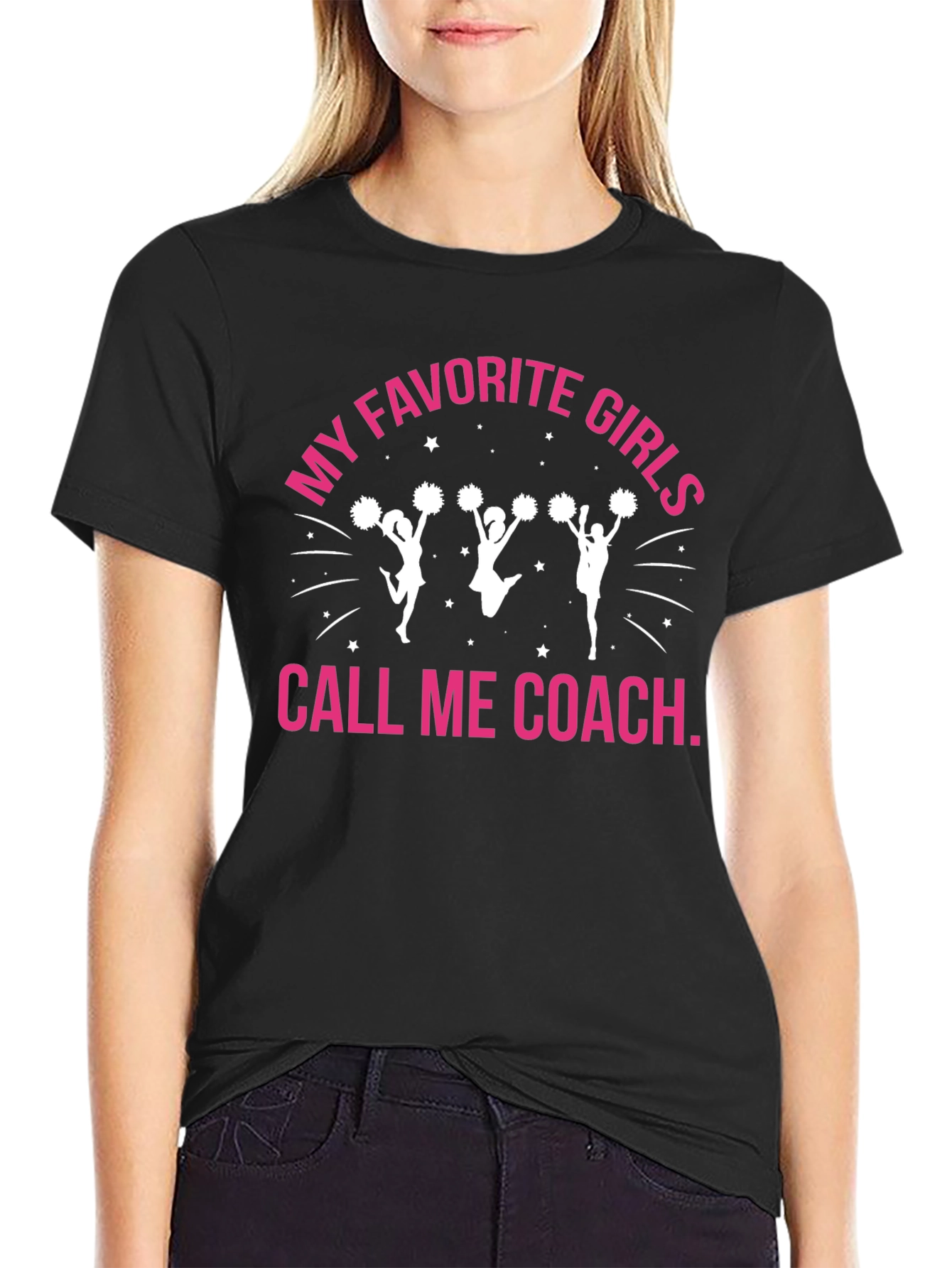 My Favorite Girls Call Me Coach Cheerleading T-Shirt