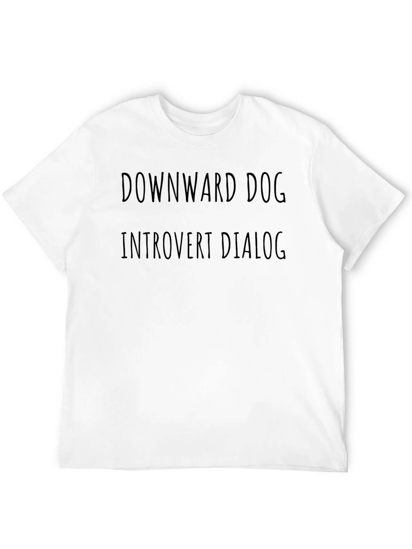 Downward Dog Introvert Dialogue T-Shirt