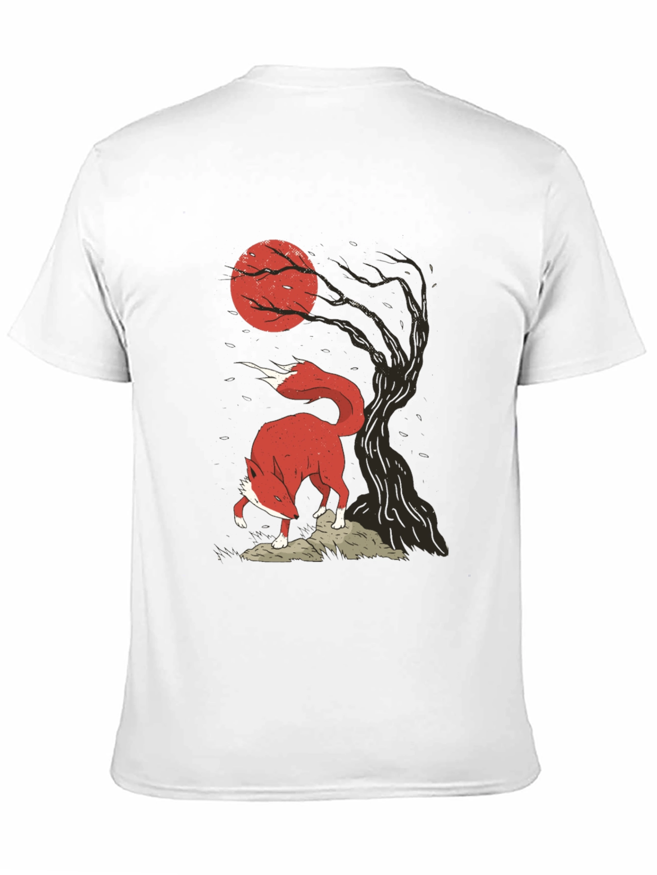 Fox & Moon Graphic Tee - Stylish Mens T-Shirt