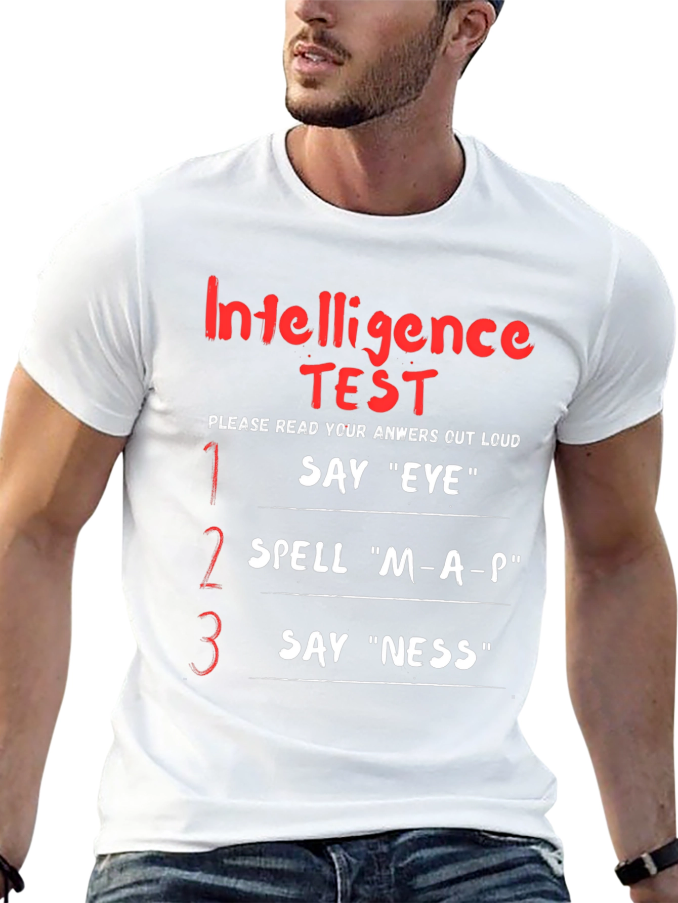 Intelligence Test T-Shirt - Funny Joke Tee