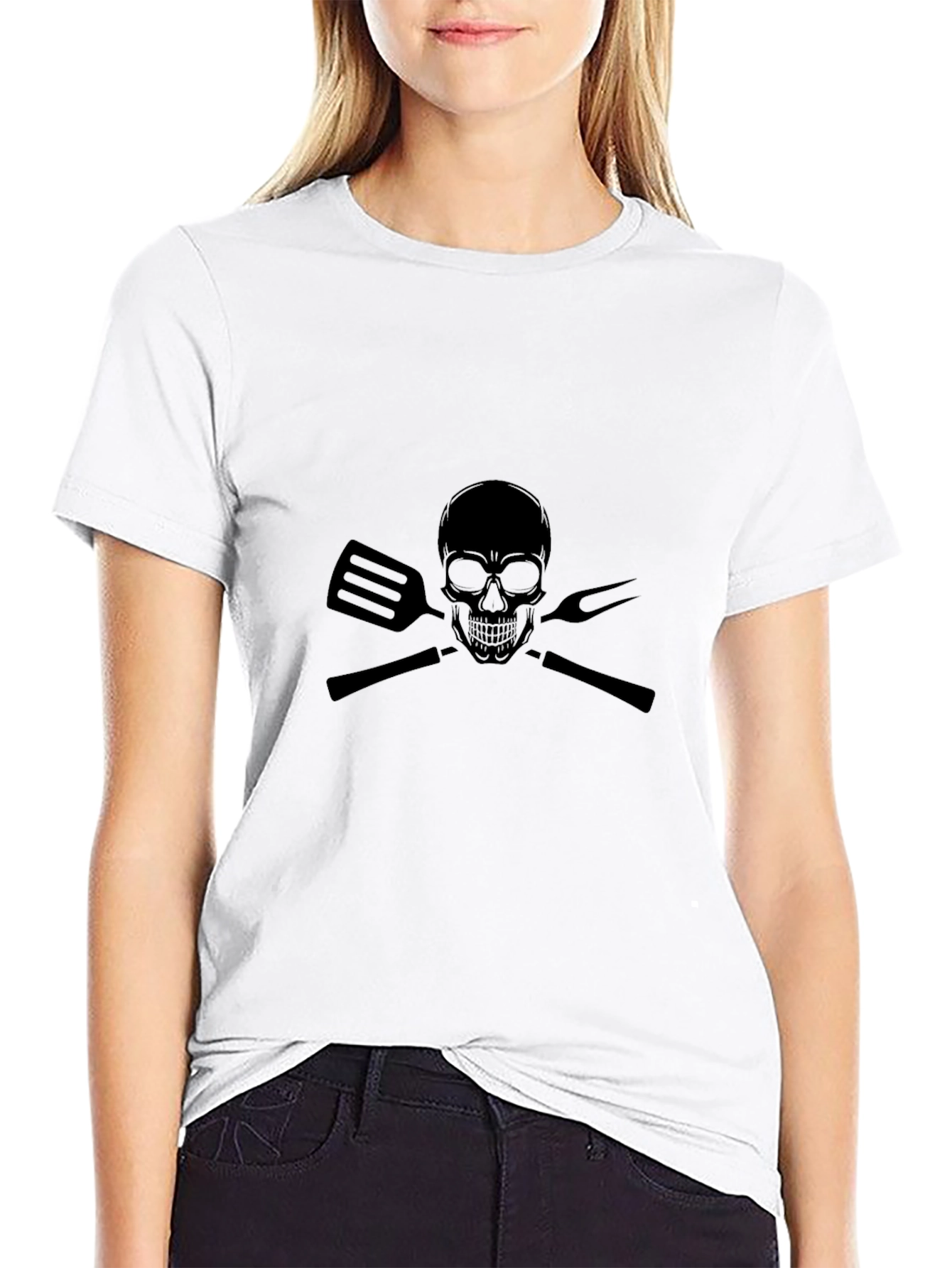 Skull BBQ Master T-Shirt - Grill Time!