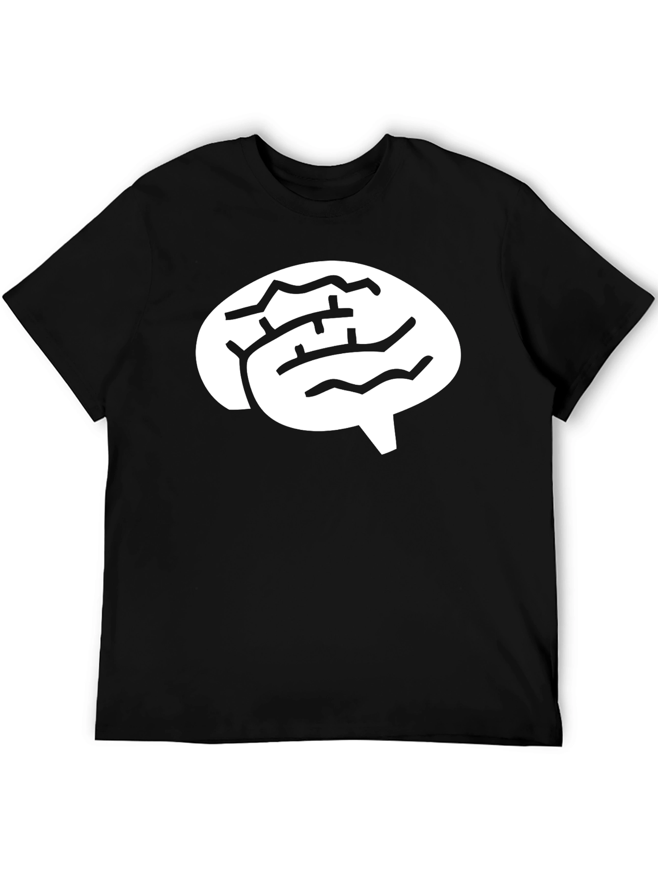 Brain Graphic Black T-Shirt - Unisex Design