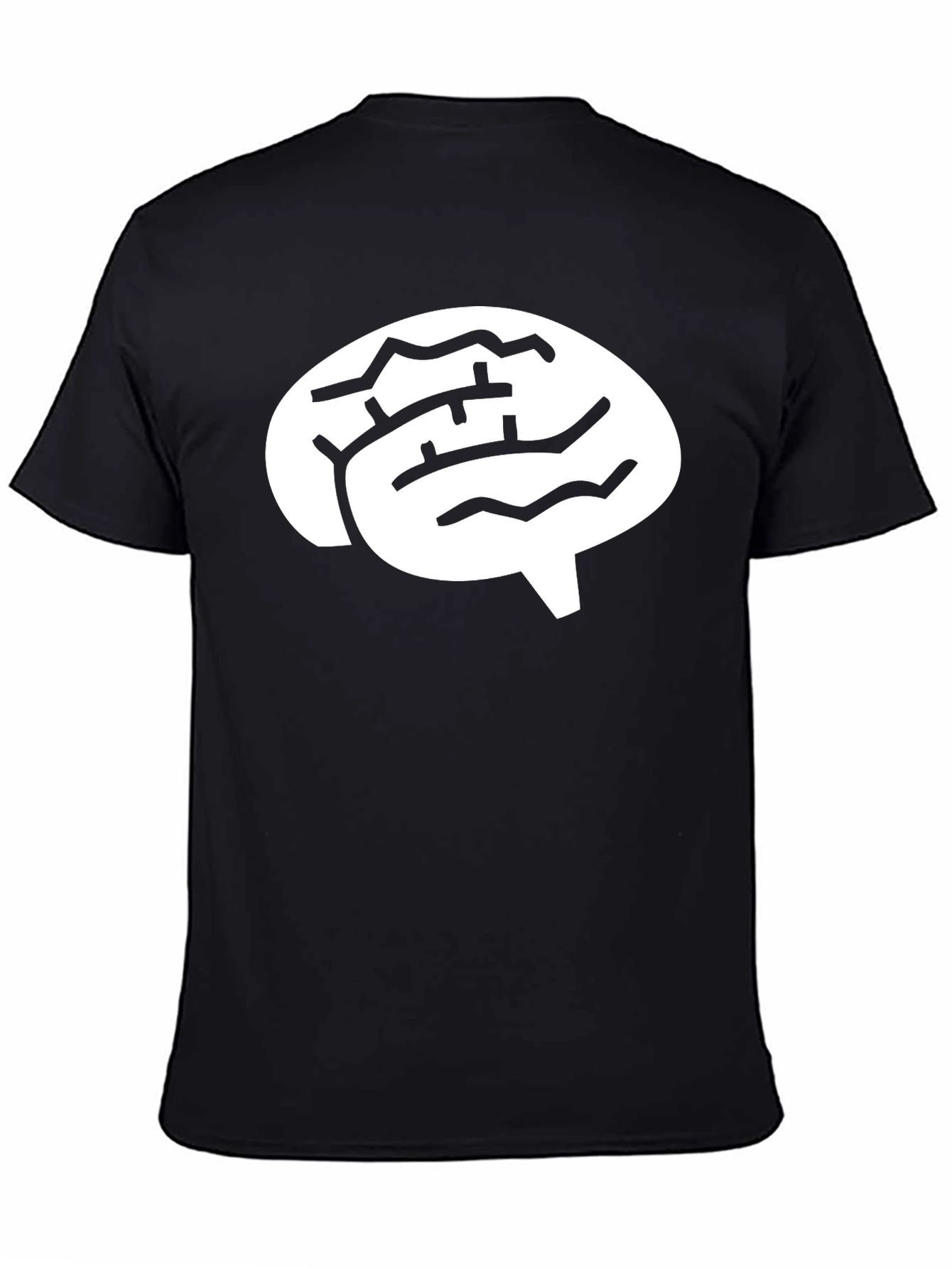 Brain Graphic Black T-Shirt - Unisex Design