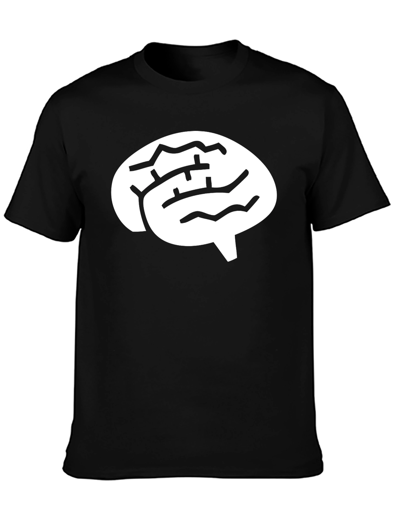 Brain Graphic Black T-Shirt - Unisex Design