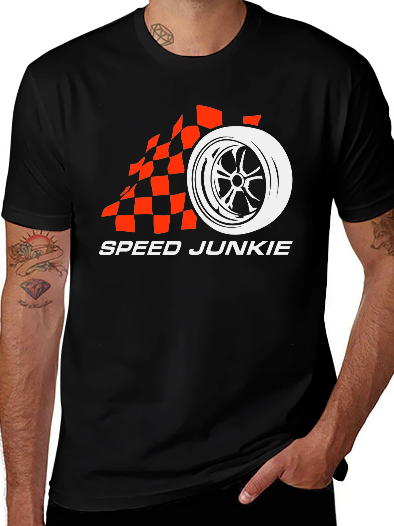 Speed Junkie Graphic Tee - Black