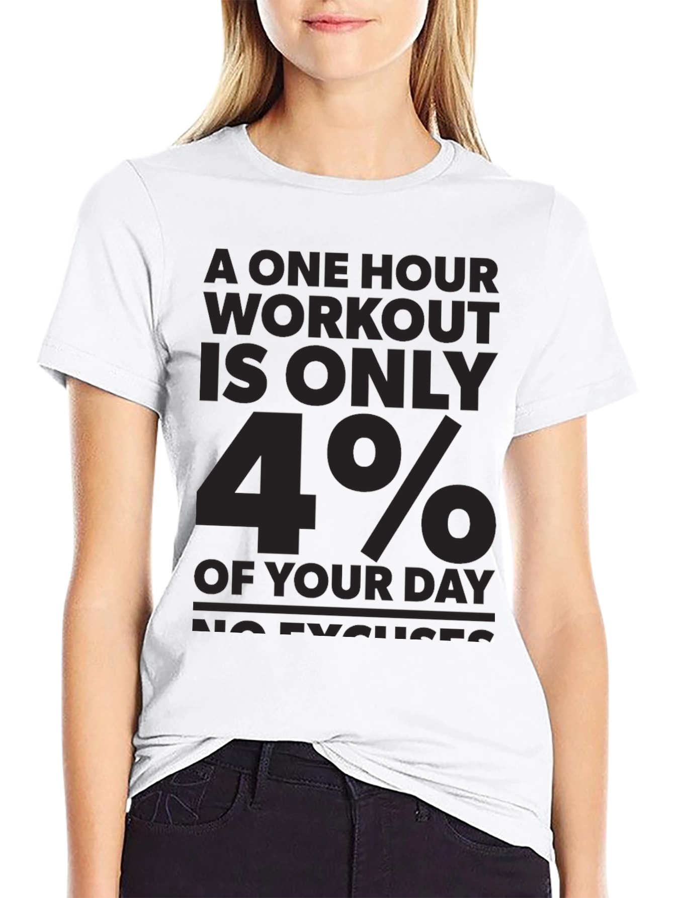 Workout Motivation T-Shirt: No Excuses