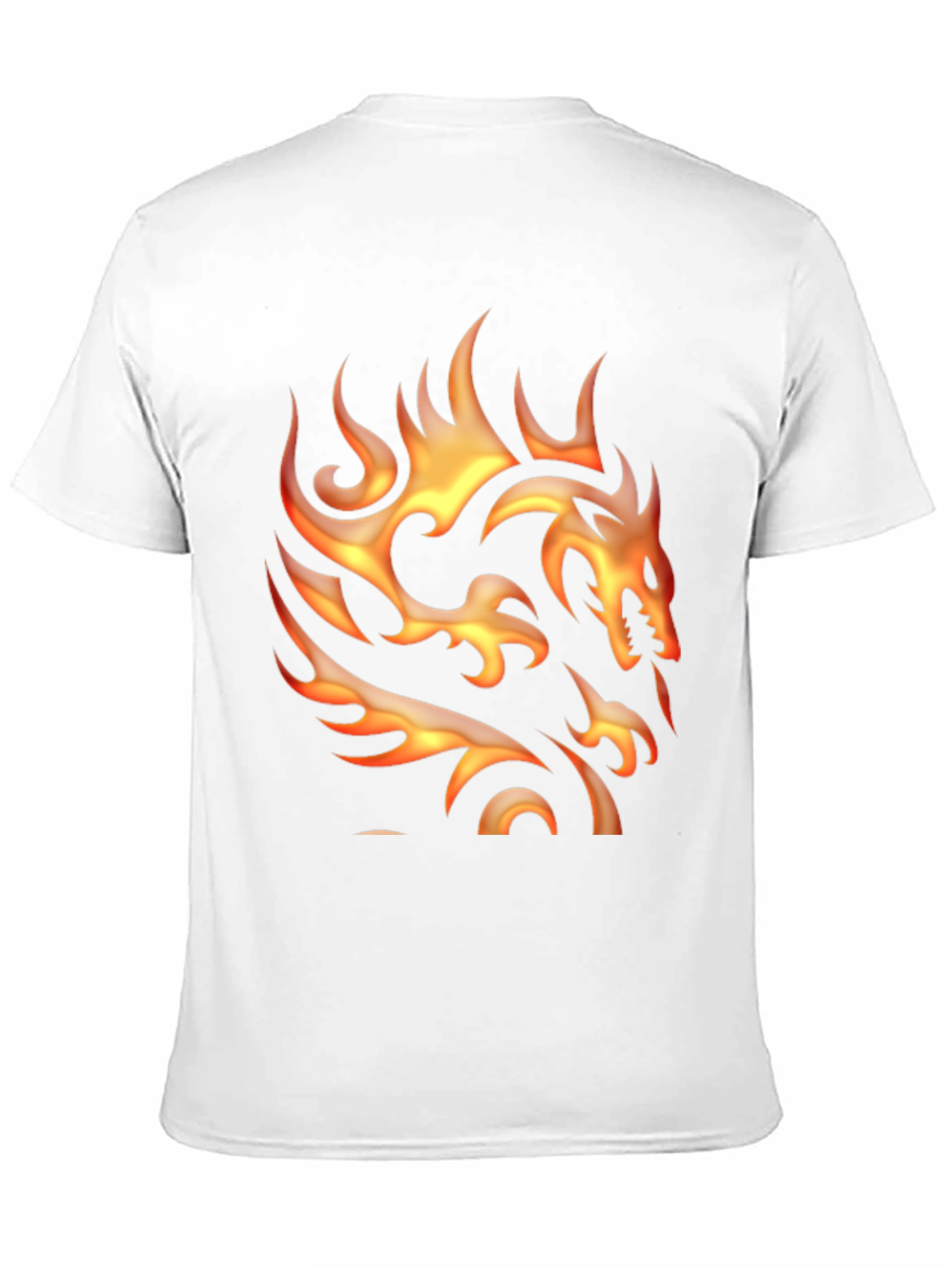 Flaming Dragon Graphic Tee - Bold Style