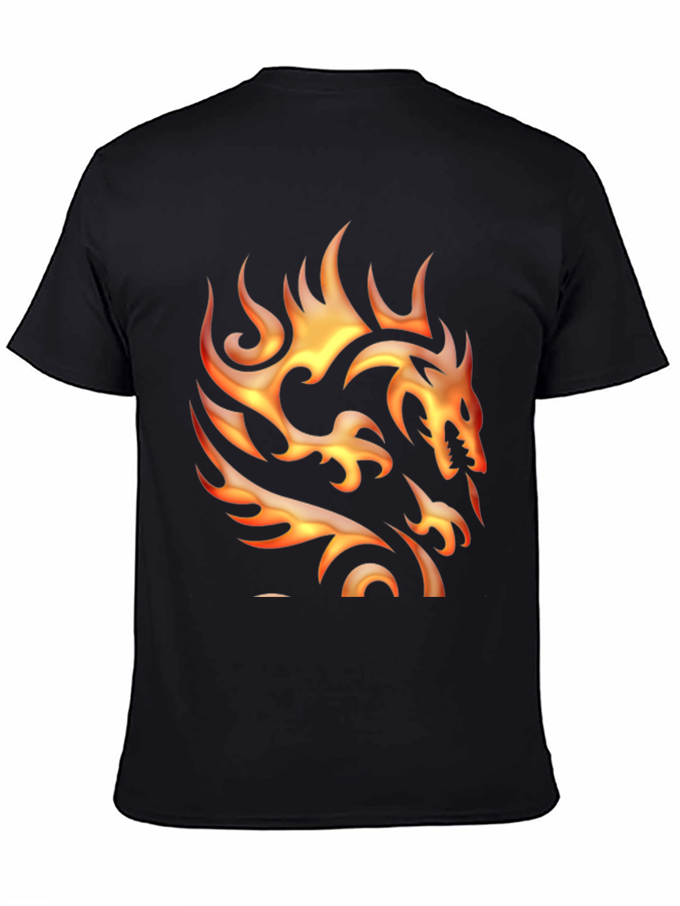 Flaming Dragon Graphic Tee - Bold Style