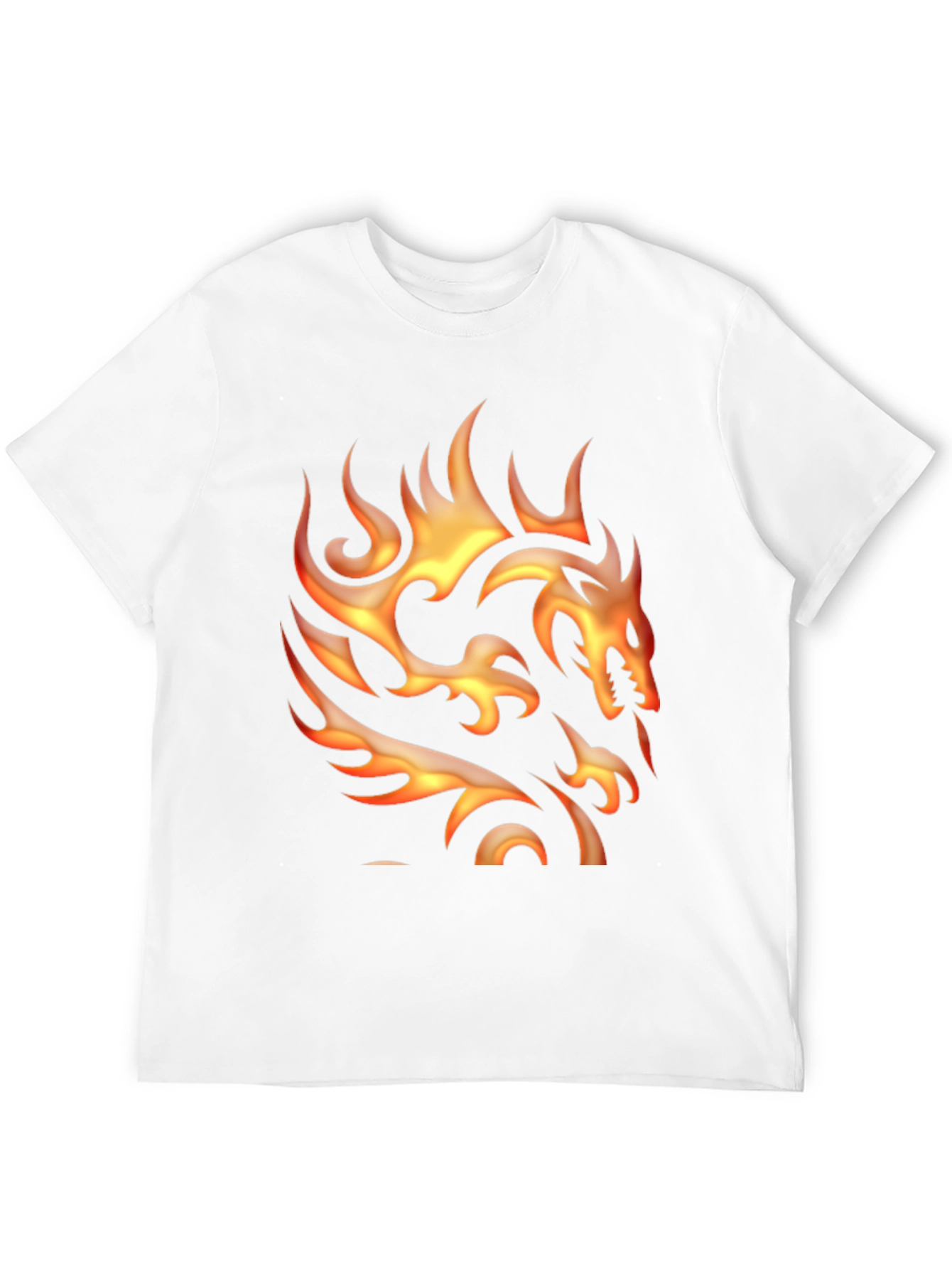 Flaming Dragon Graphic Tee - Bold Style
