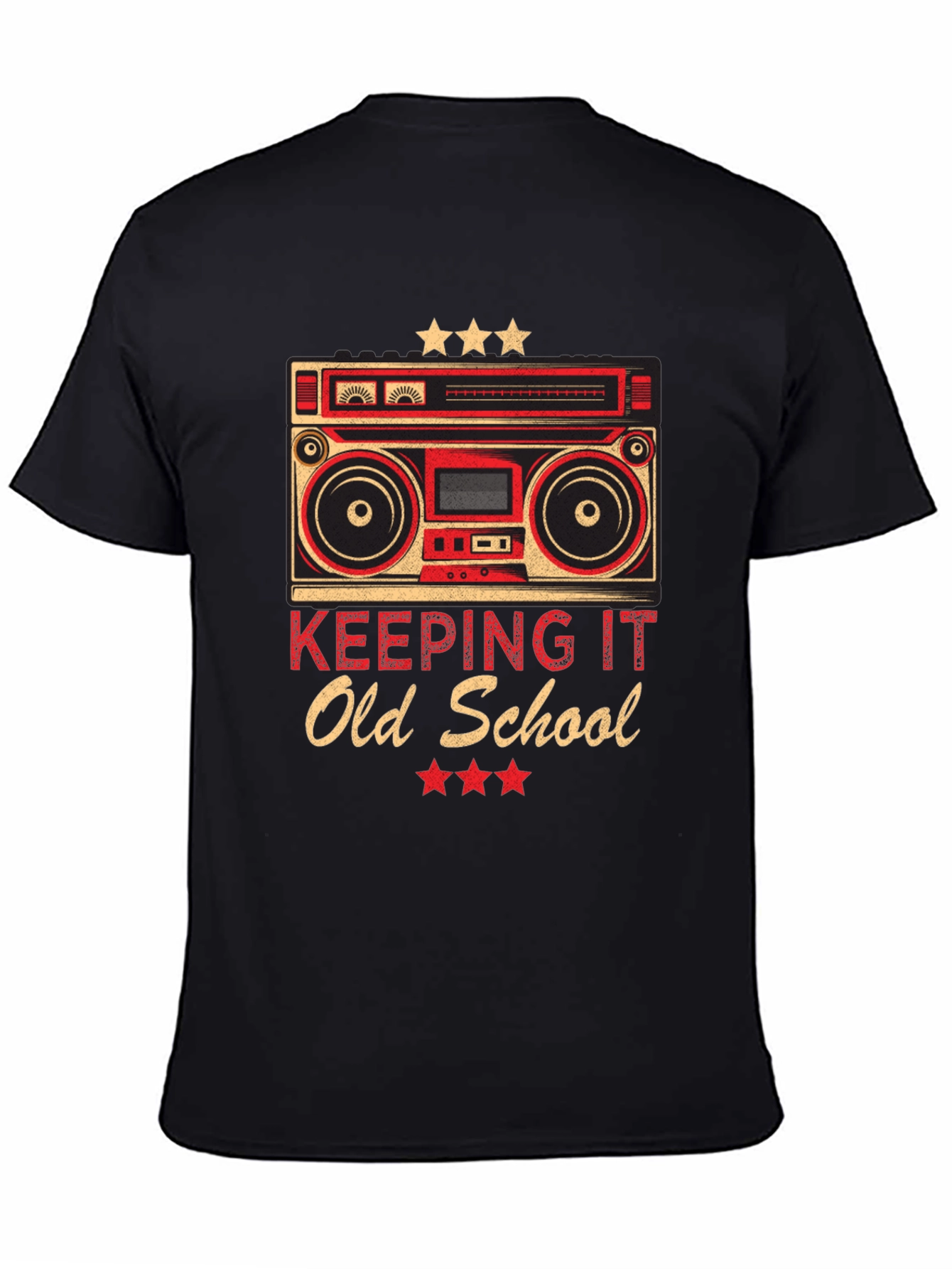 Retro Boombox Old School Graphic T-Shirt