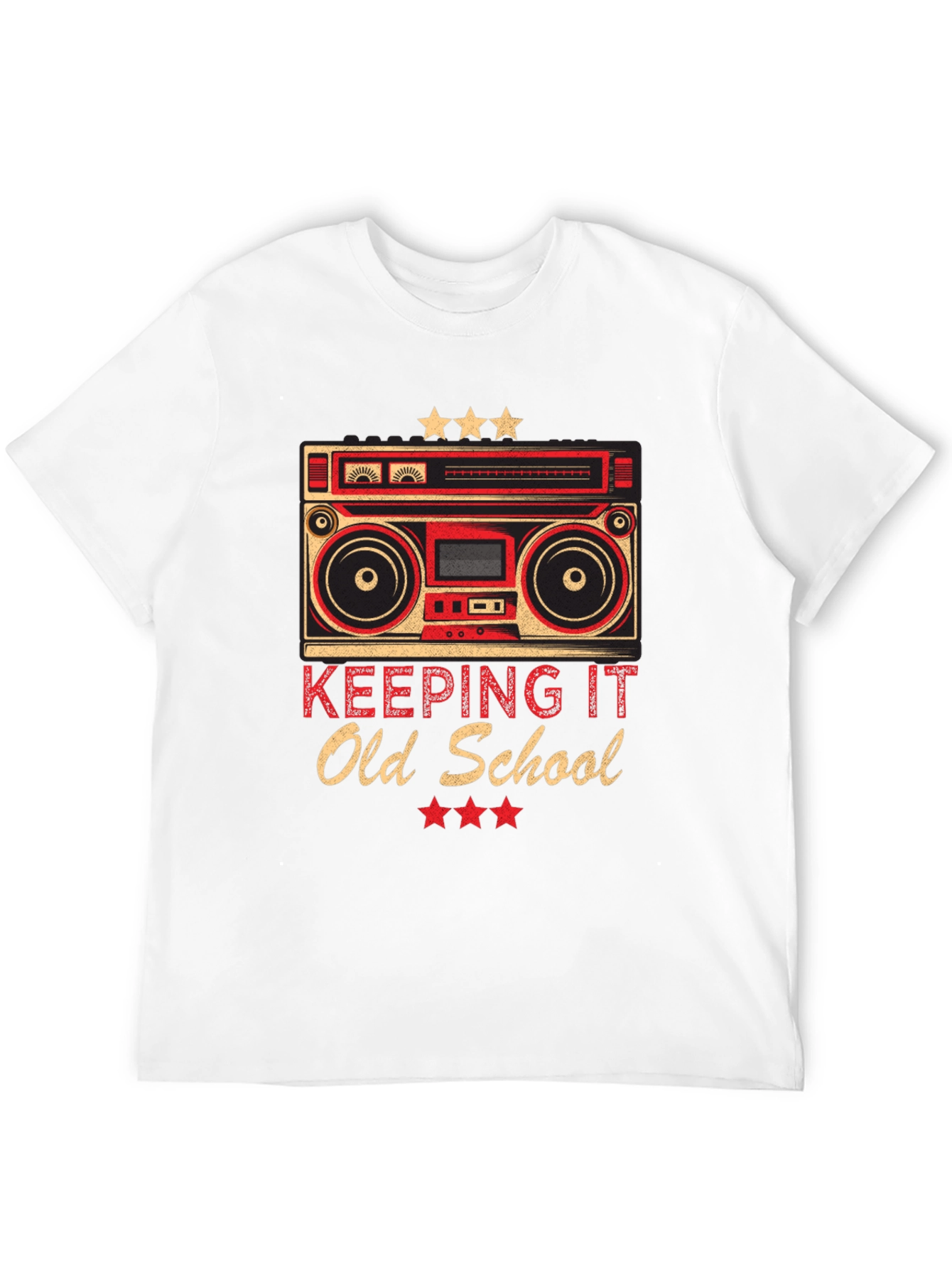 Retro Boombox Old School Graphic T-Shirt