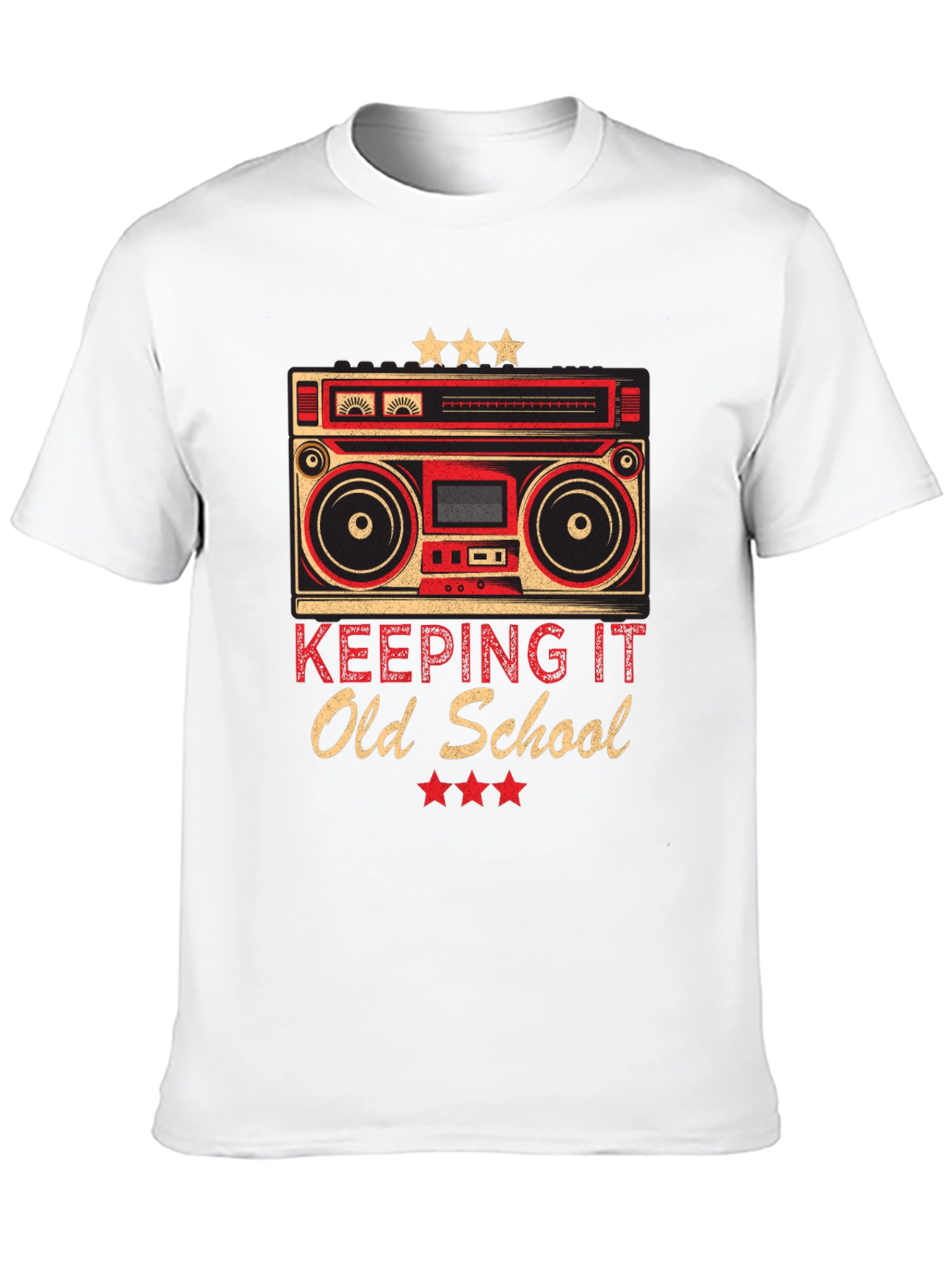 Retro Boombox Old School Graphic T-Shirt