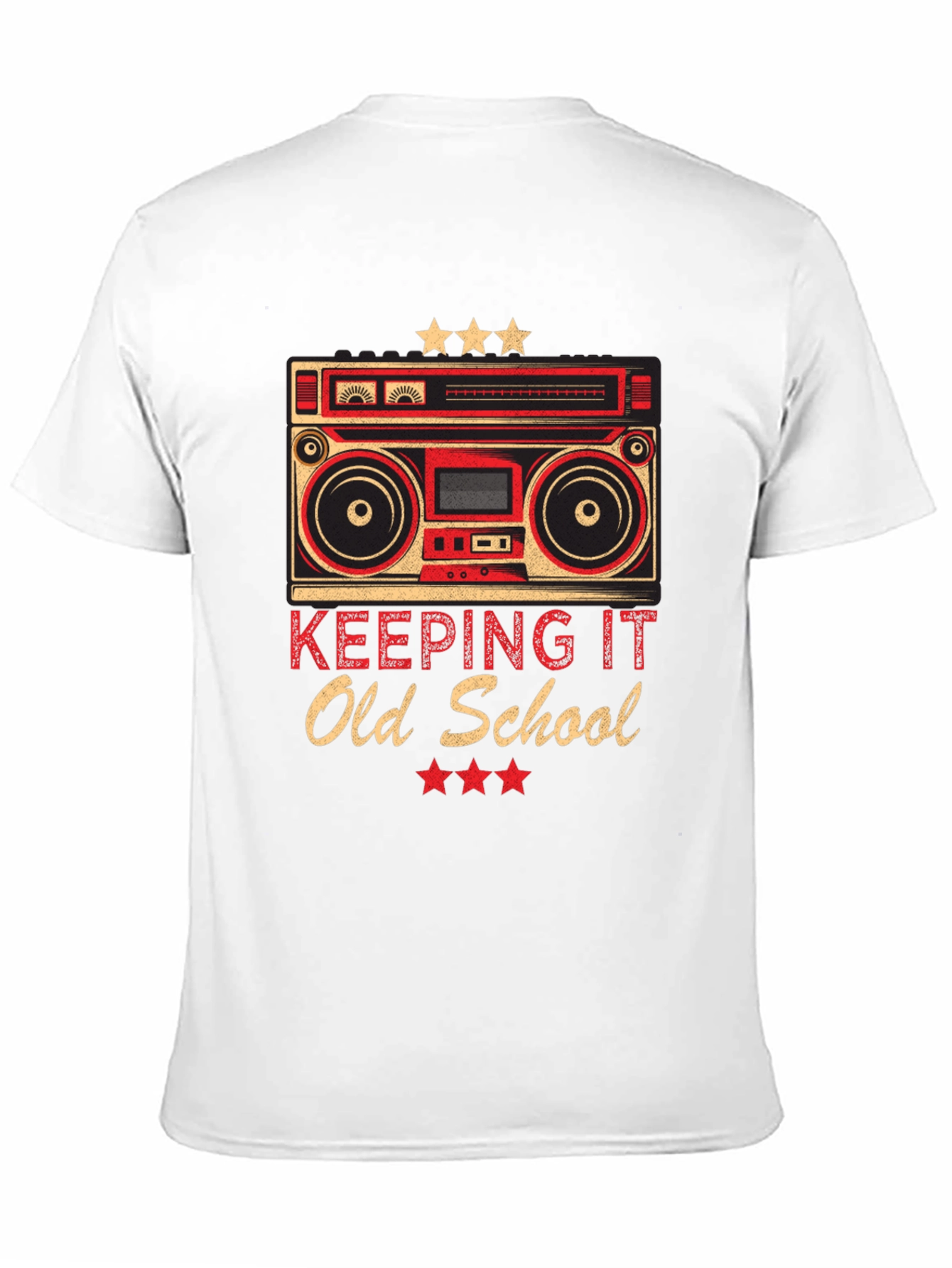 Retro Boombox Old School Graphic T-Shirt