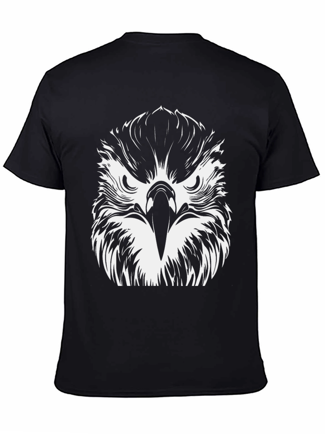 Eagle Graphic Tee - Bold Black Cotton T-Shirt
