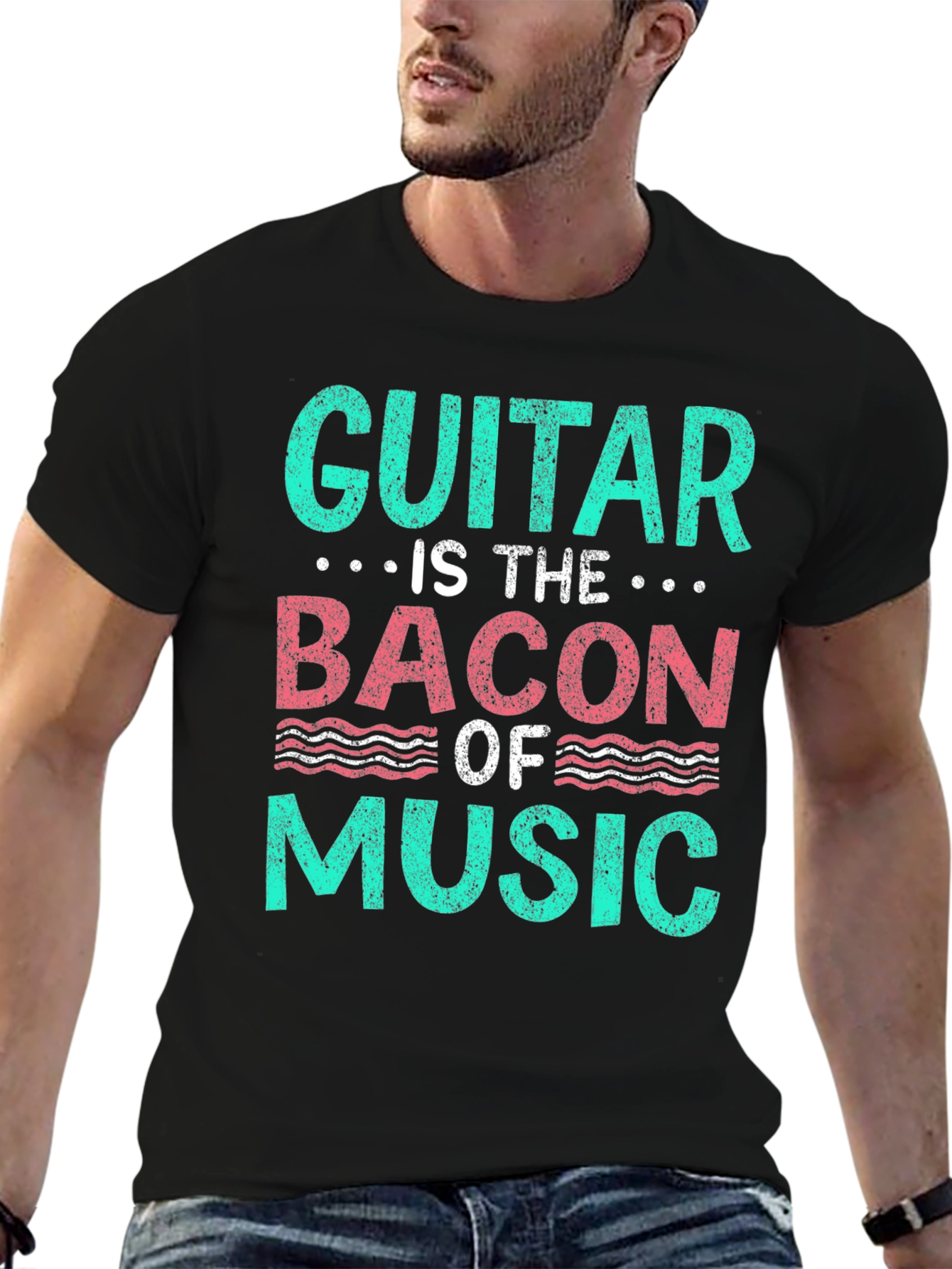 Guitar is the Bacon of Music Graphic Tee