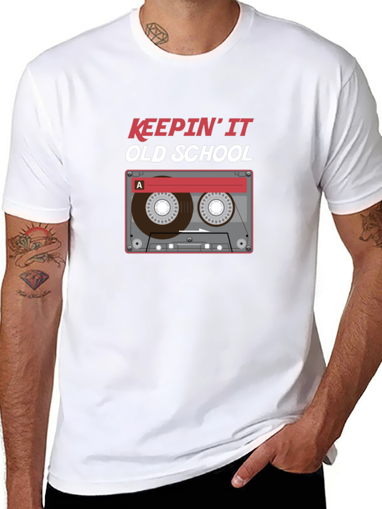 Keepin It Old School Cassette Tape T-Shirt