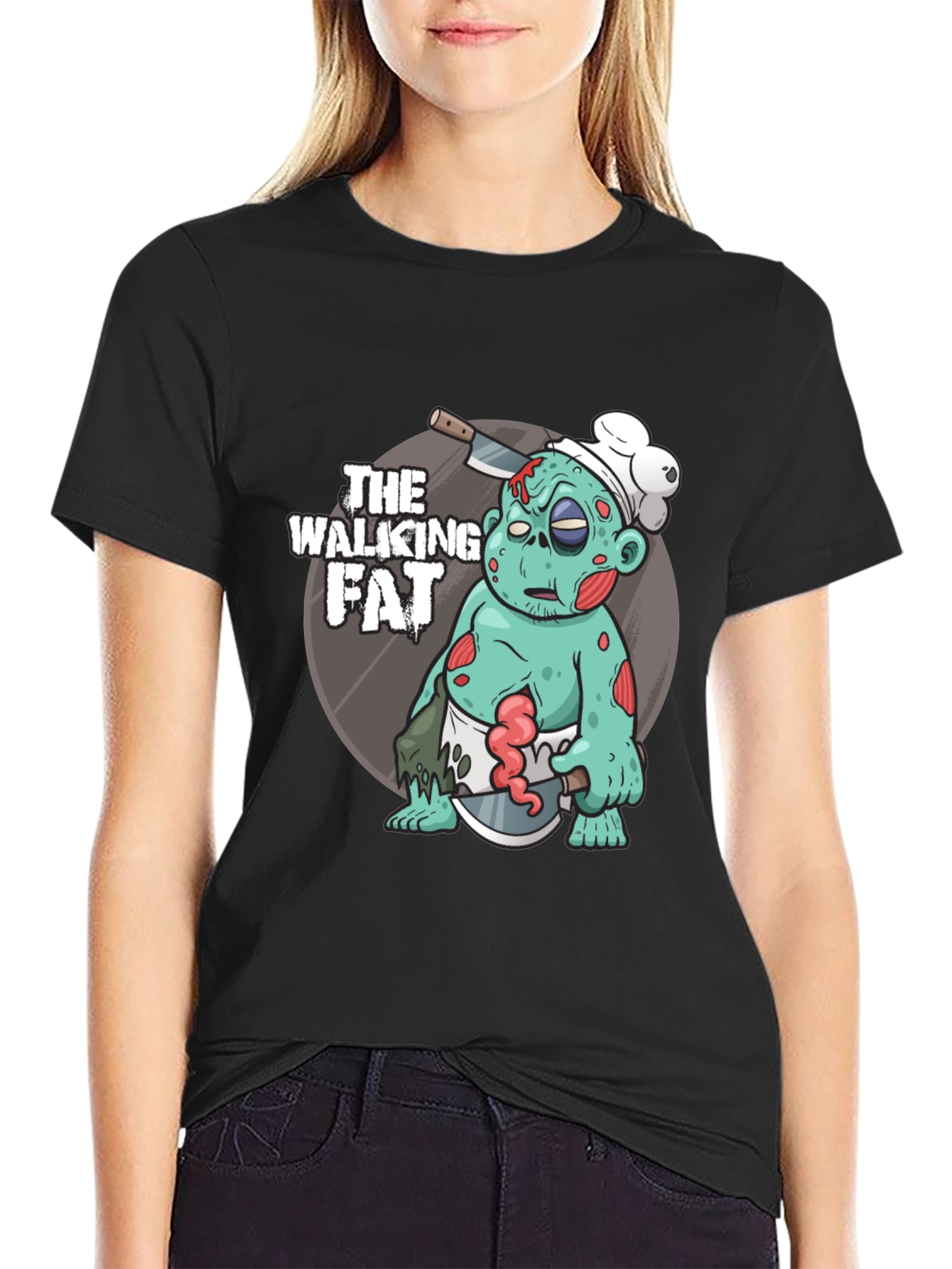 The Walking Fat Zombie Chef T-Shirt