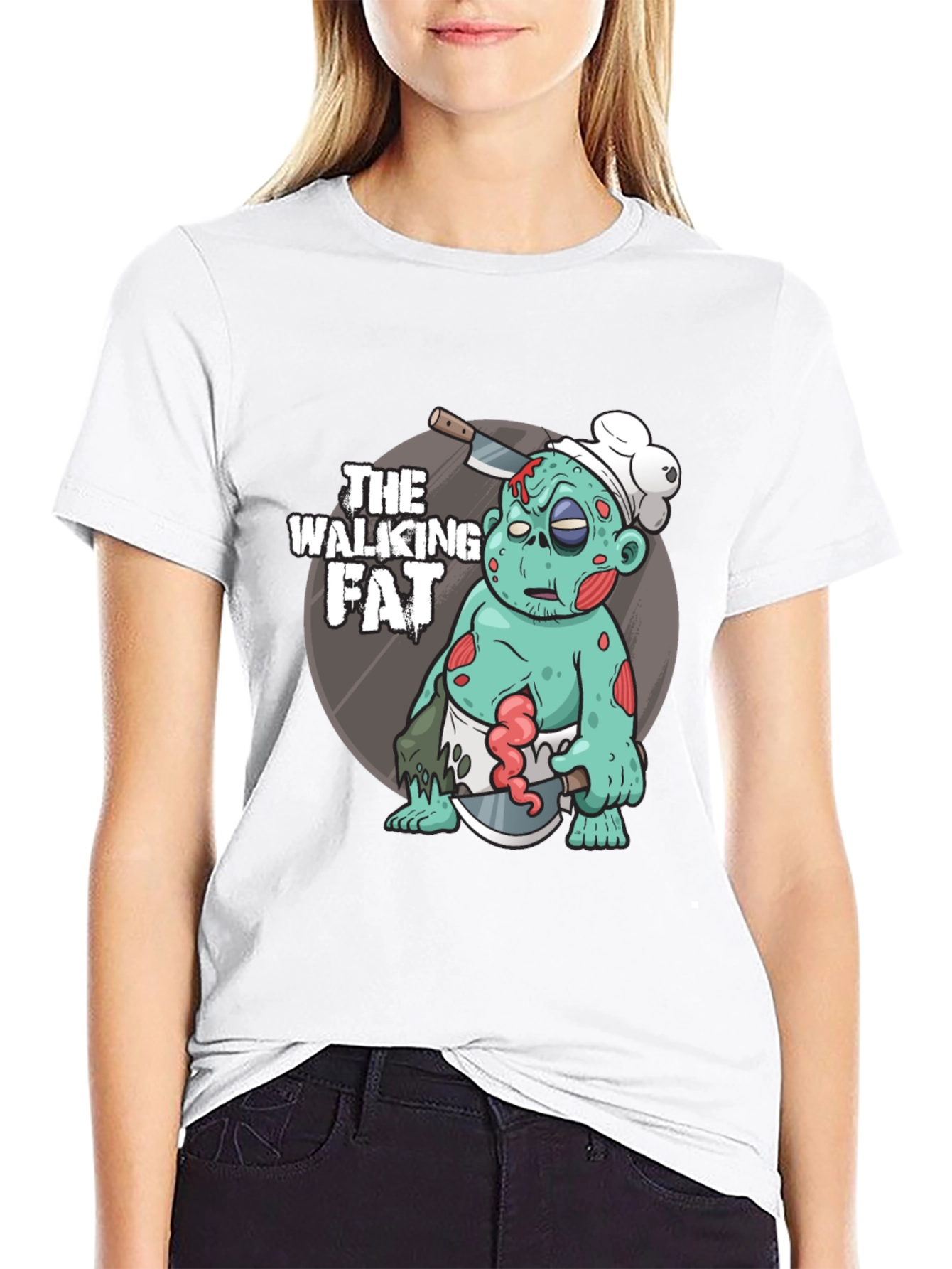 The Walking Fat Zombie Chef T-Shirt