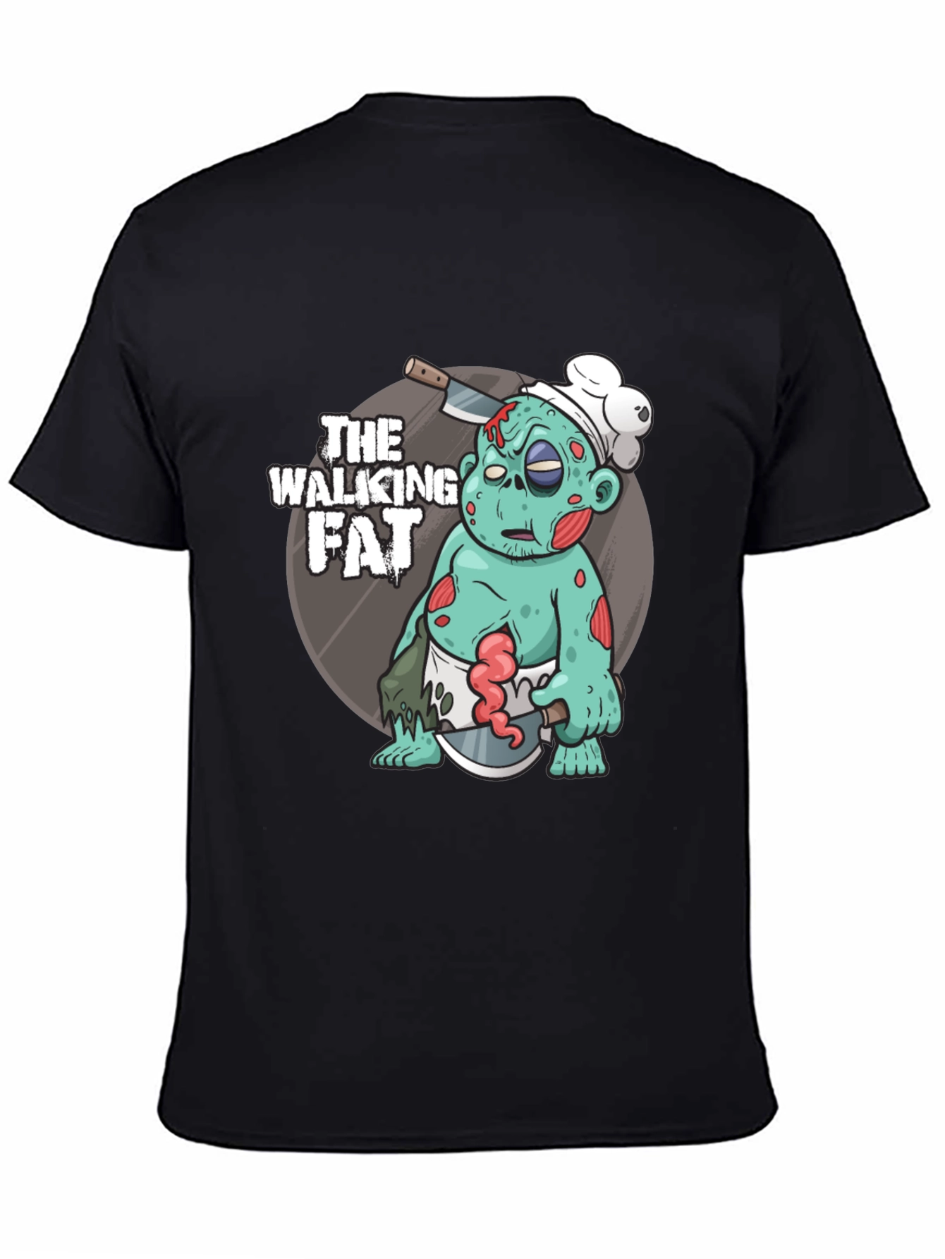 The Walking Fat Zombie Chef T-Shirt