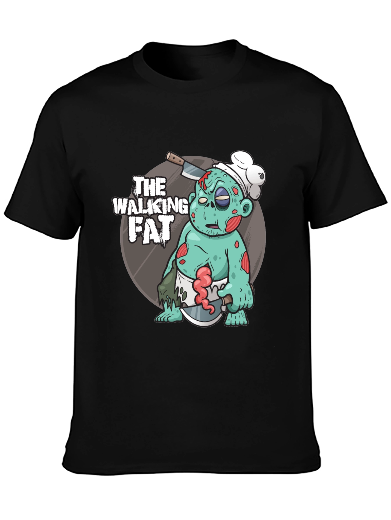 The Walking Fat Zombie Chef T-Shirt