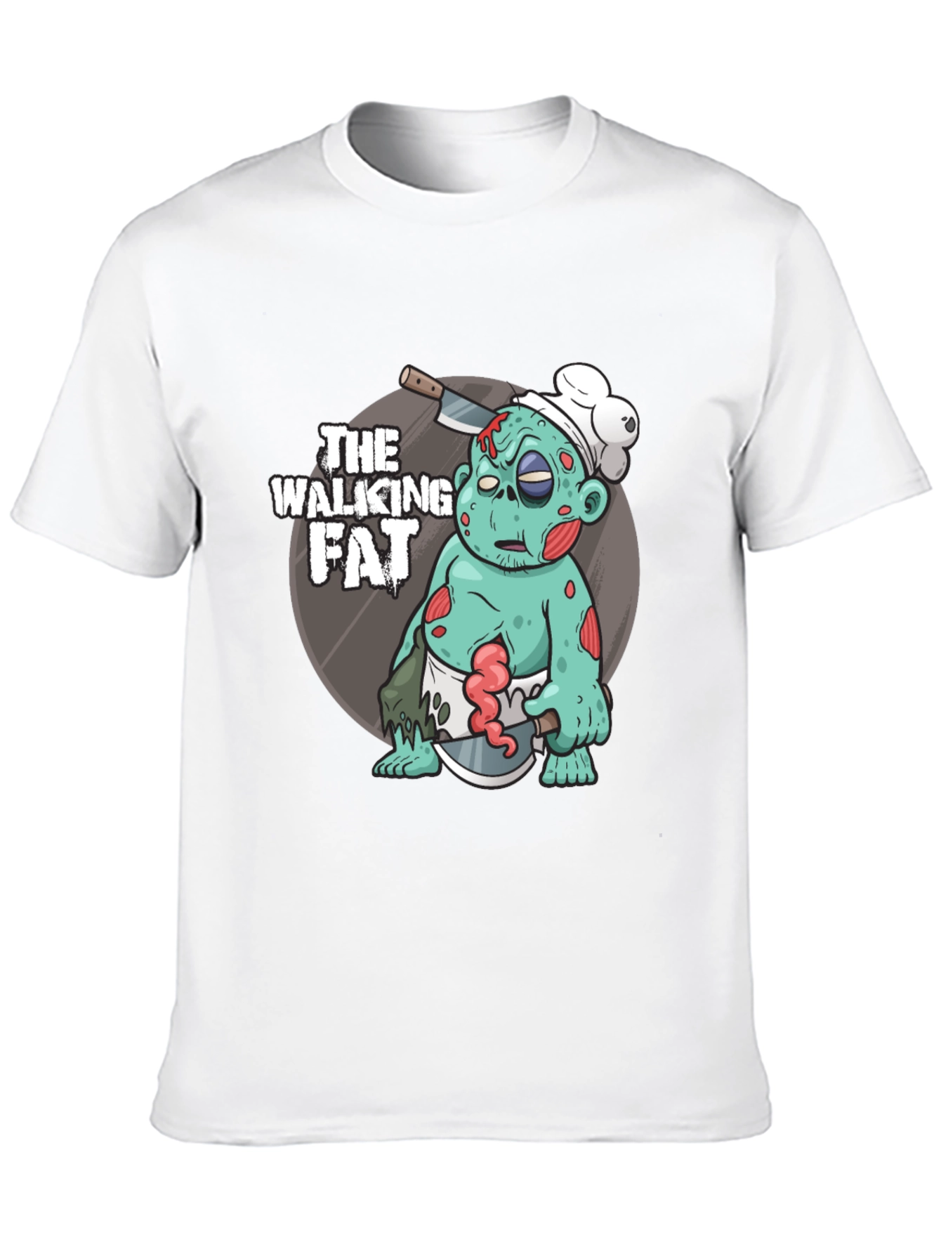 The Walking Fat Zombie Chef T-Shirt