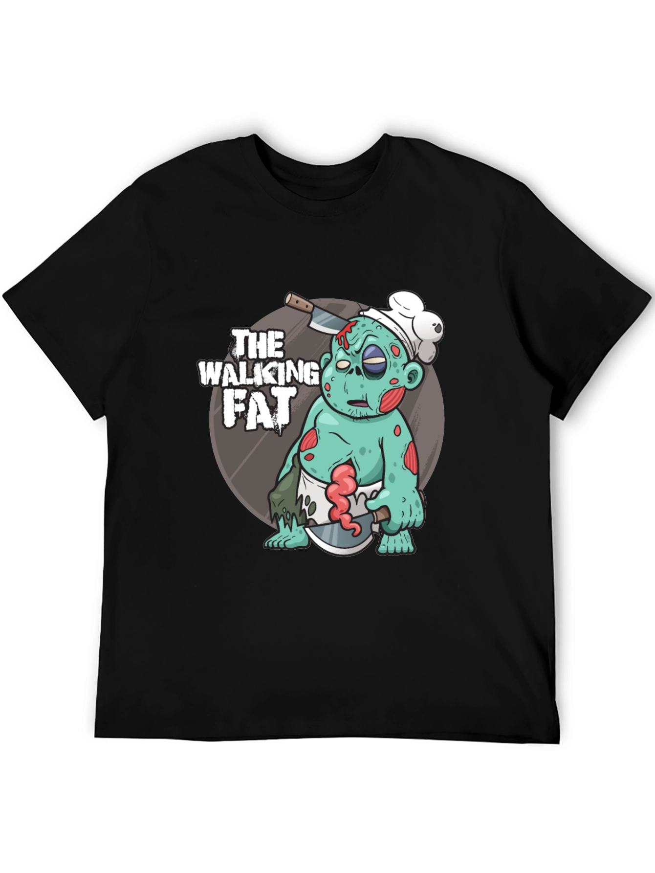 The Walking Fat Zombie Chef T-Shirt