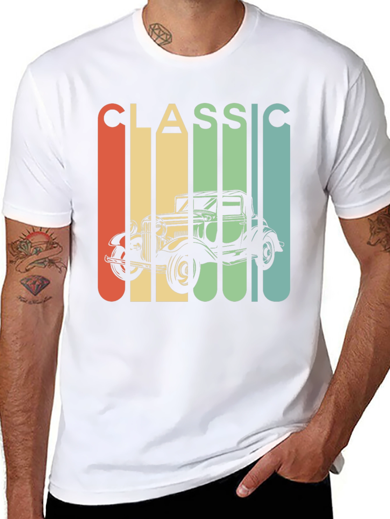 Classic Car Graphic T-Shirt - Retro Automotive Tee