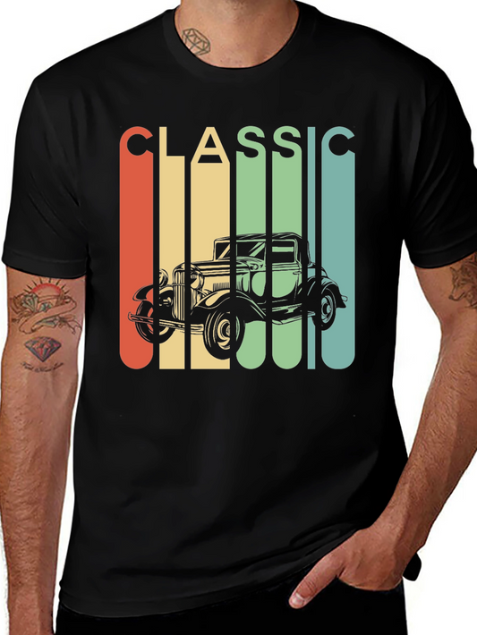Classic Car Graphic T-Shirt - Retro Automotive Tee