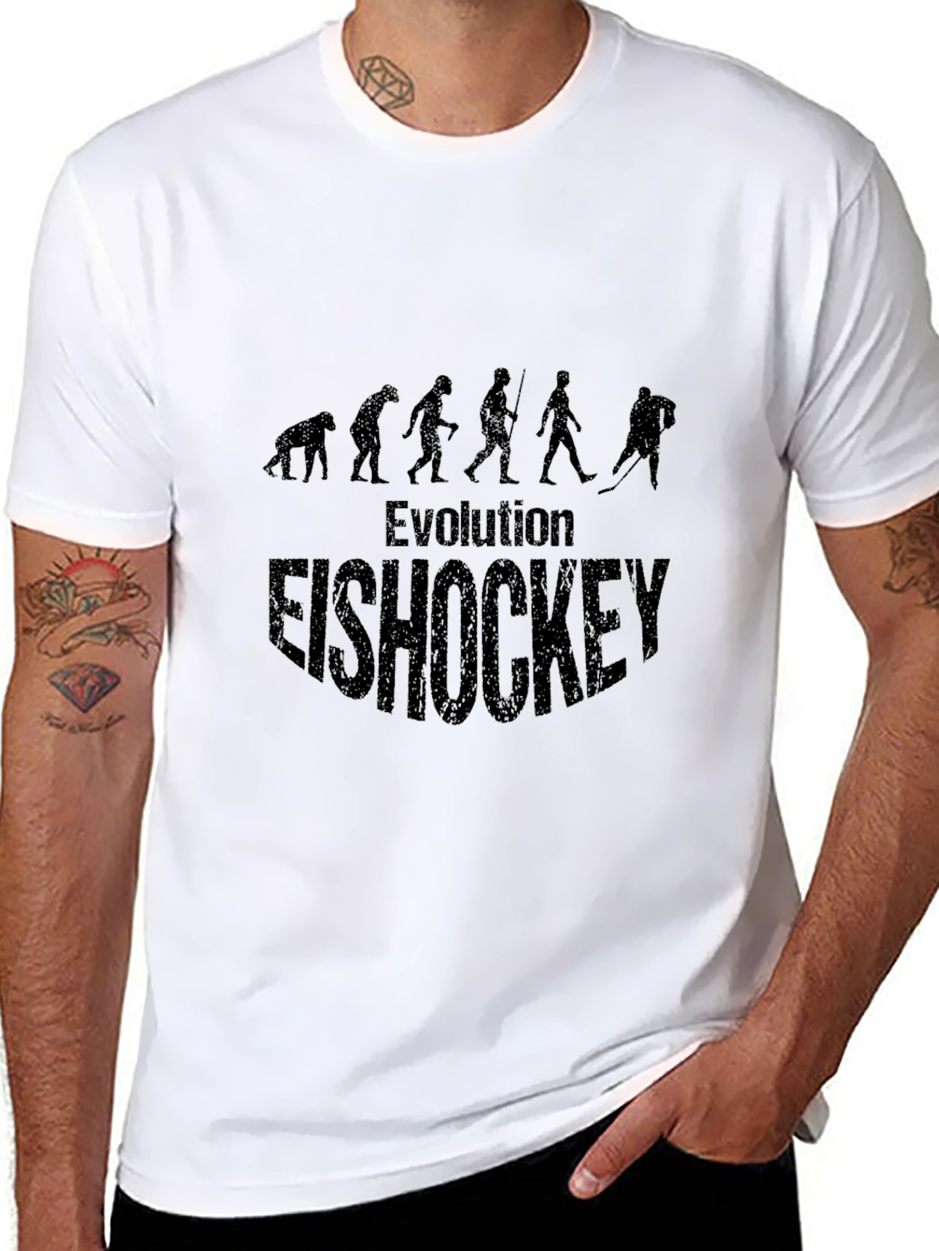 Evolution Eishockey Black T-Shirt