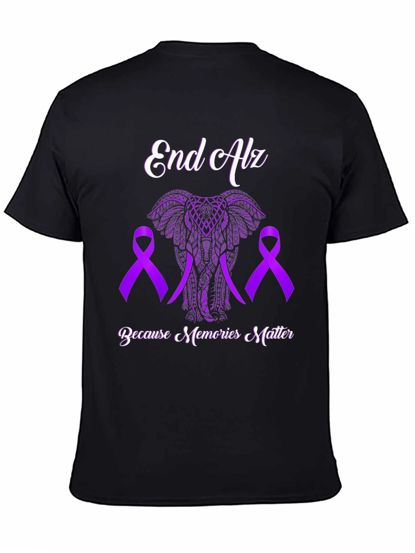 End Alz Awareness T-Shirt: Because Memories Matter