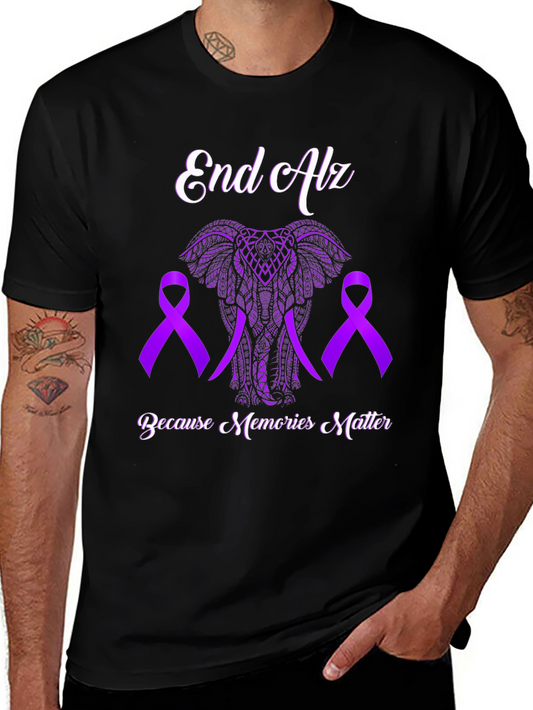 End Alz Awareness T-Shirt: Because Memories Matter