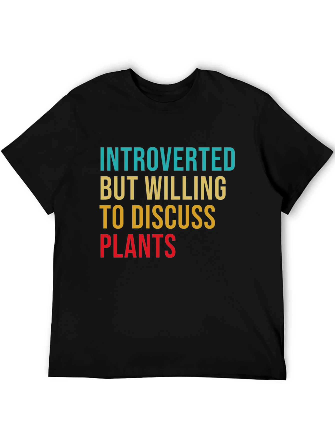 Introverted Plant Lover T-Shirt - Black